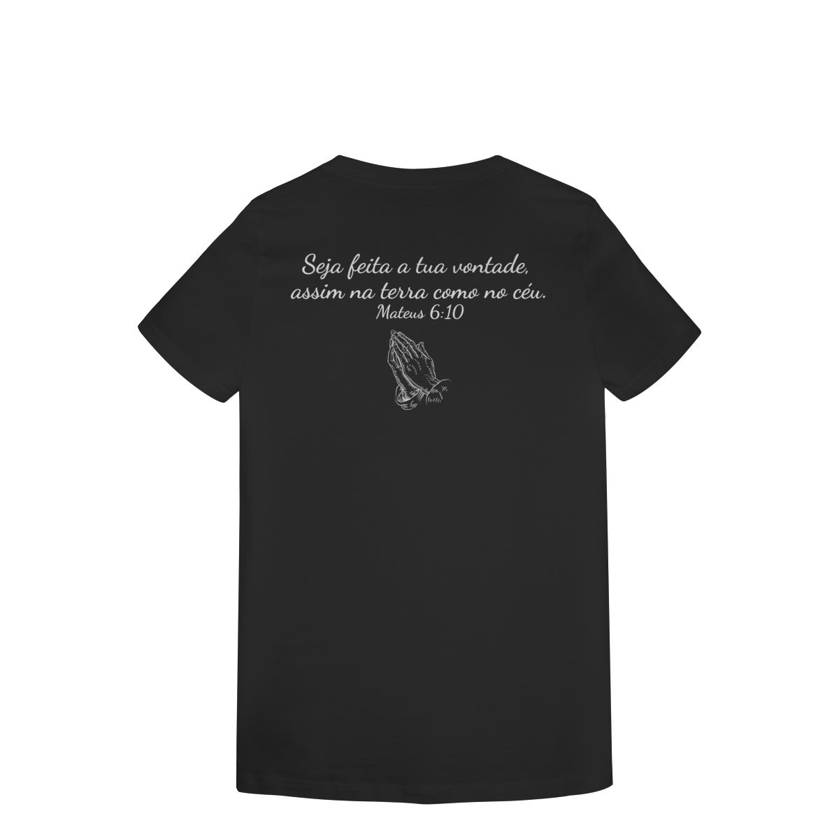 Camisa lisa com frase bíblica