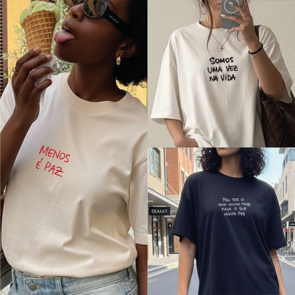 Kit com 3 • oversized