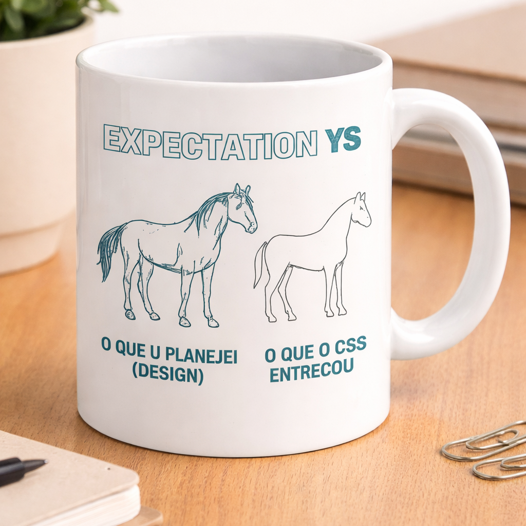 Caneca Programador – Expectation vs Reality