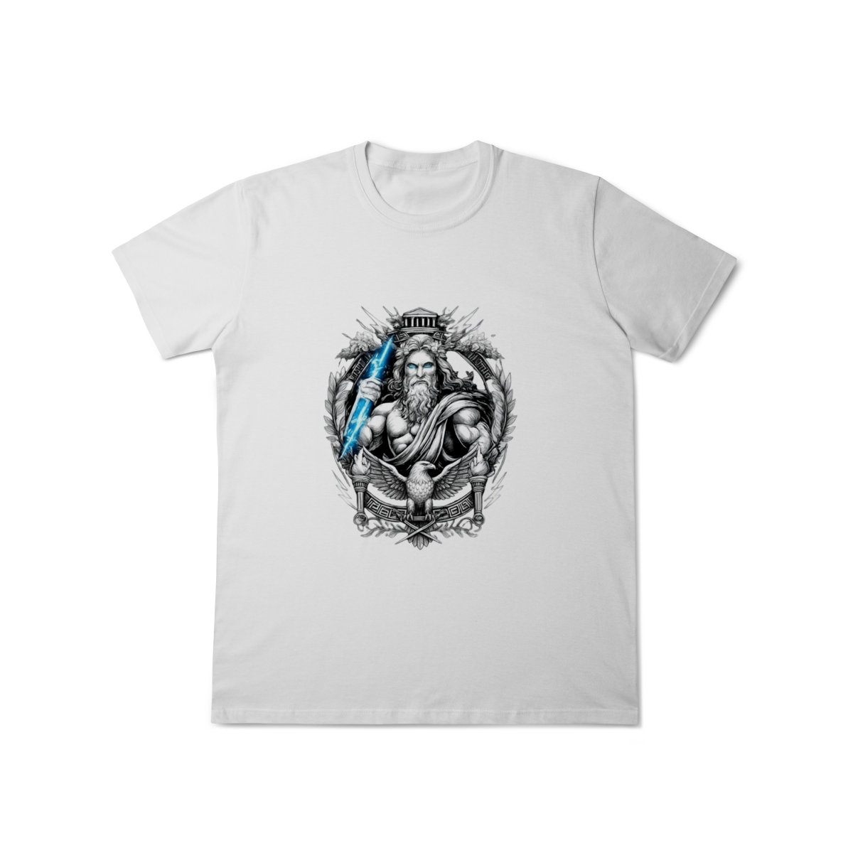 Nome do produto: Camiseta Zeus – Mitologia Grega Minimalista