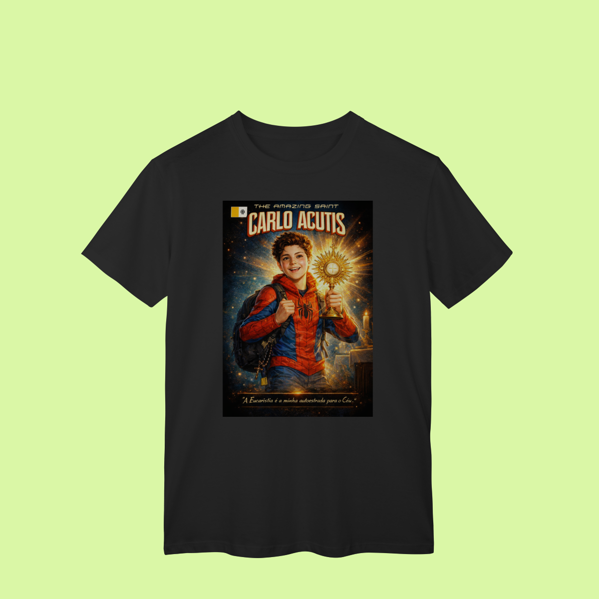 Camisa São Carlo Acutis – Coração Eucarístico