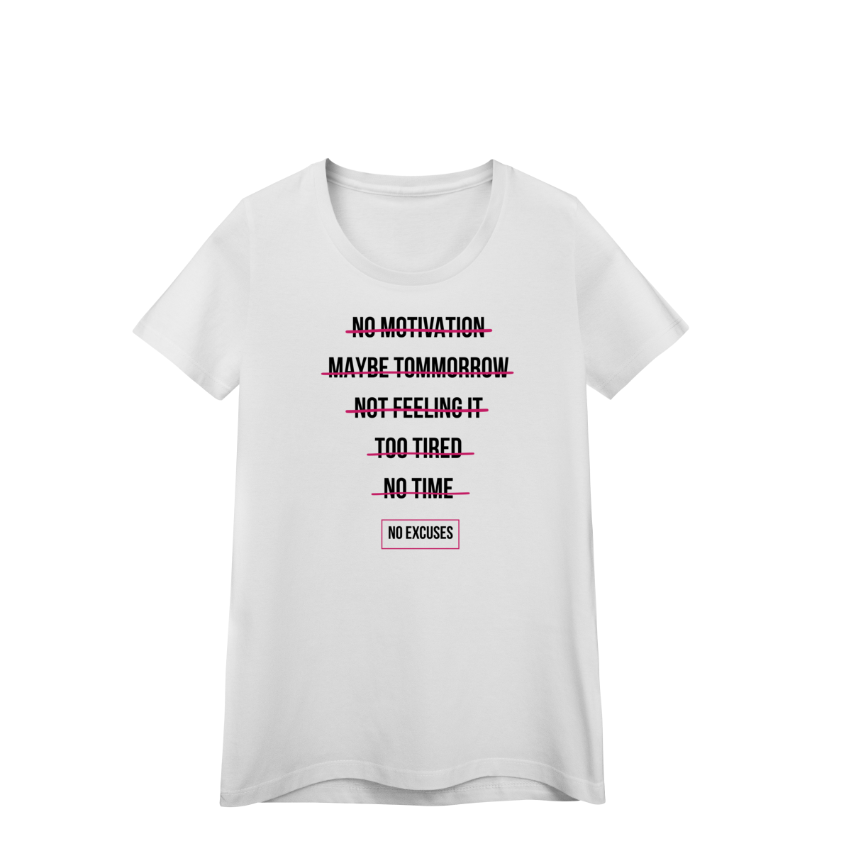 Camiseta Feminina No Motivation