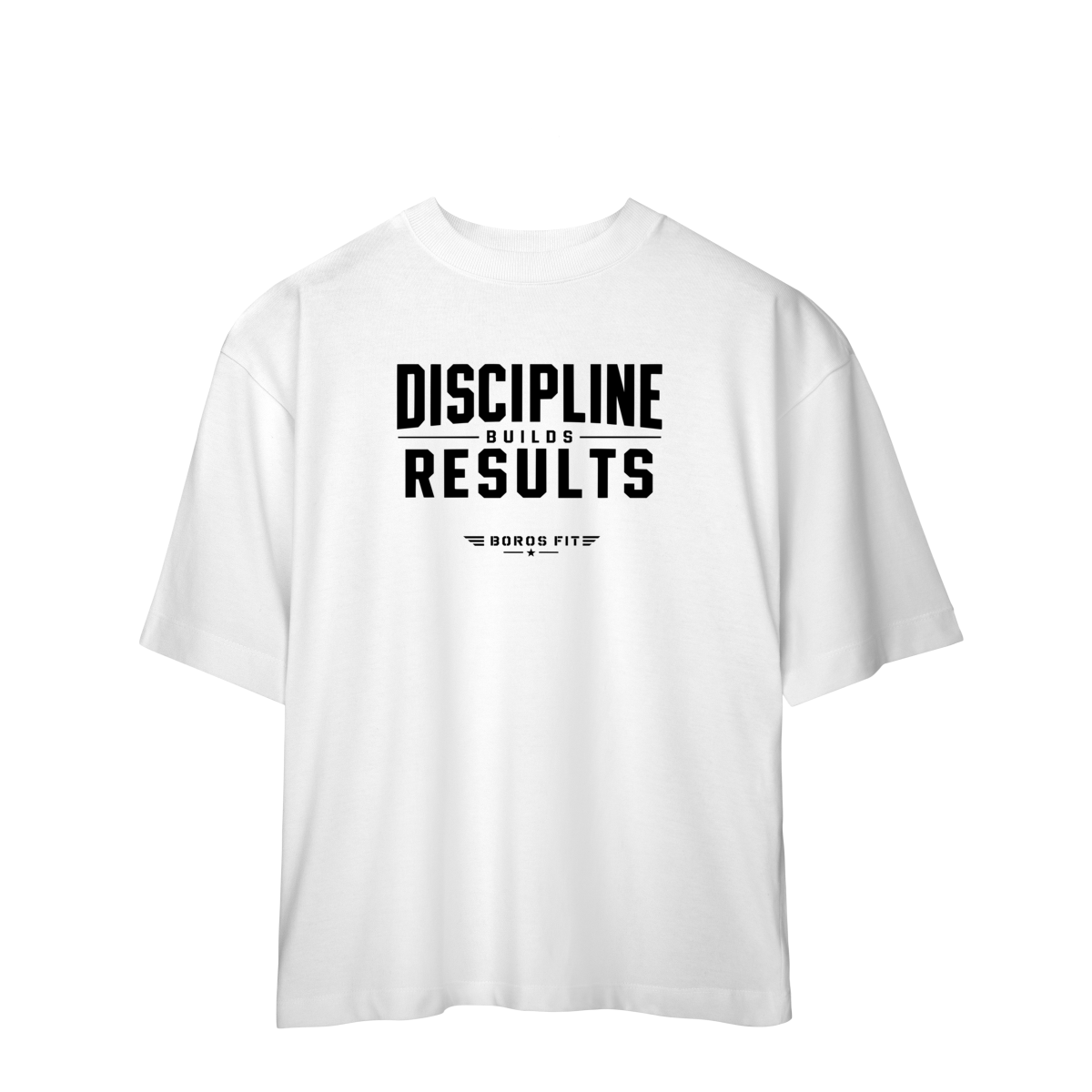 Camiseta Oversized Discipline Builds Results