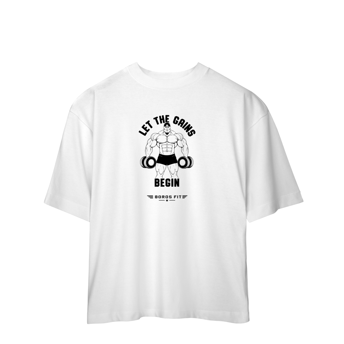 Camiseta Oversized Let the Gains