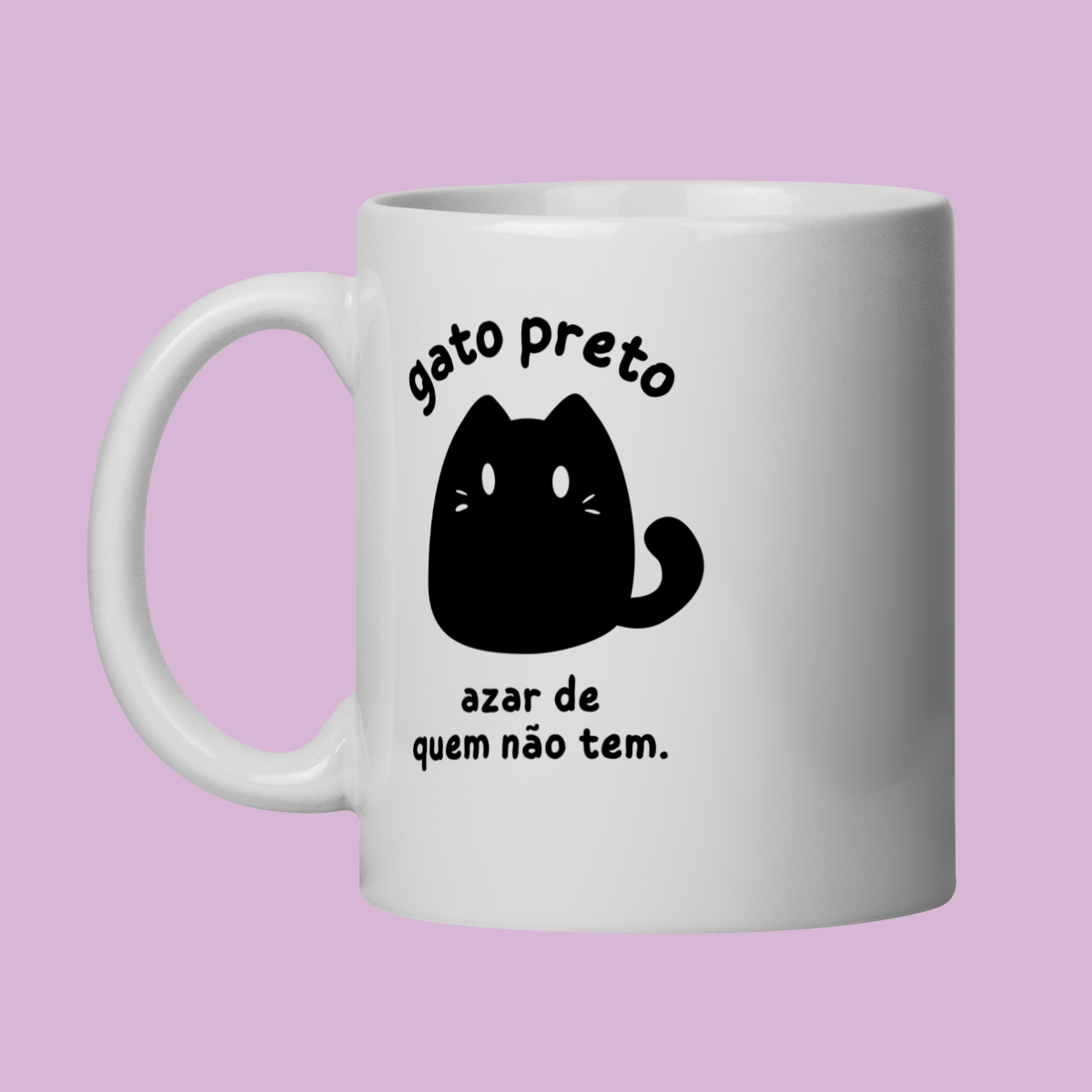 Caneca Petnip Gato Preto - Azar de Quem Não Tem