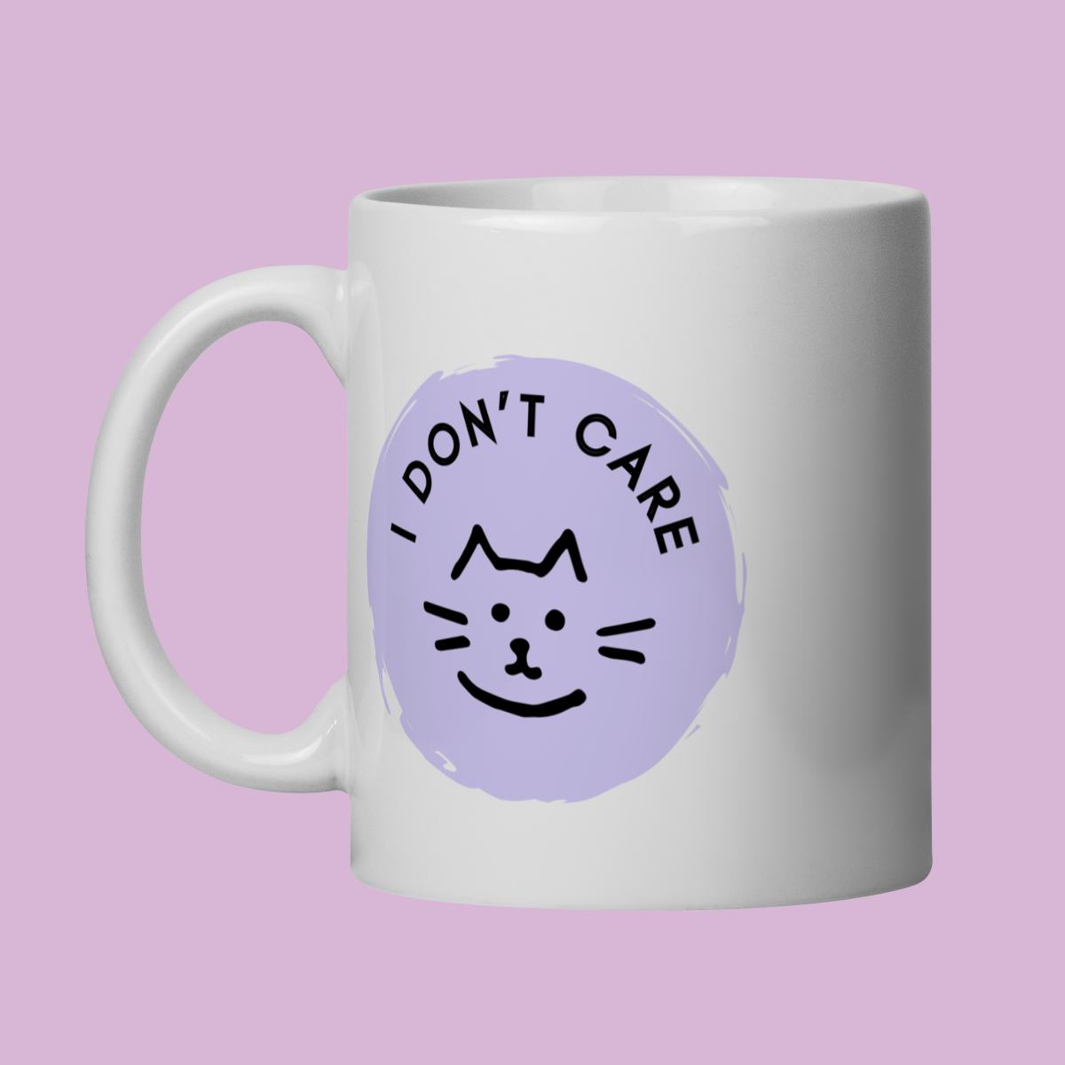 Caneca Petnip I Dont Care - Porcelana 325ml
