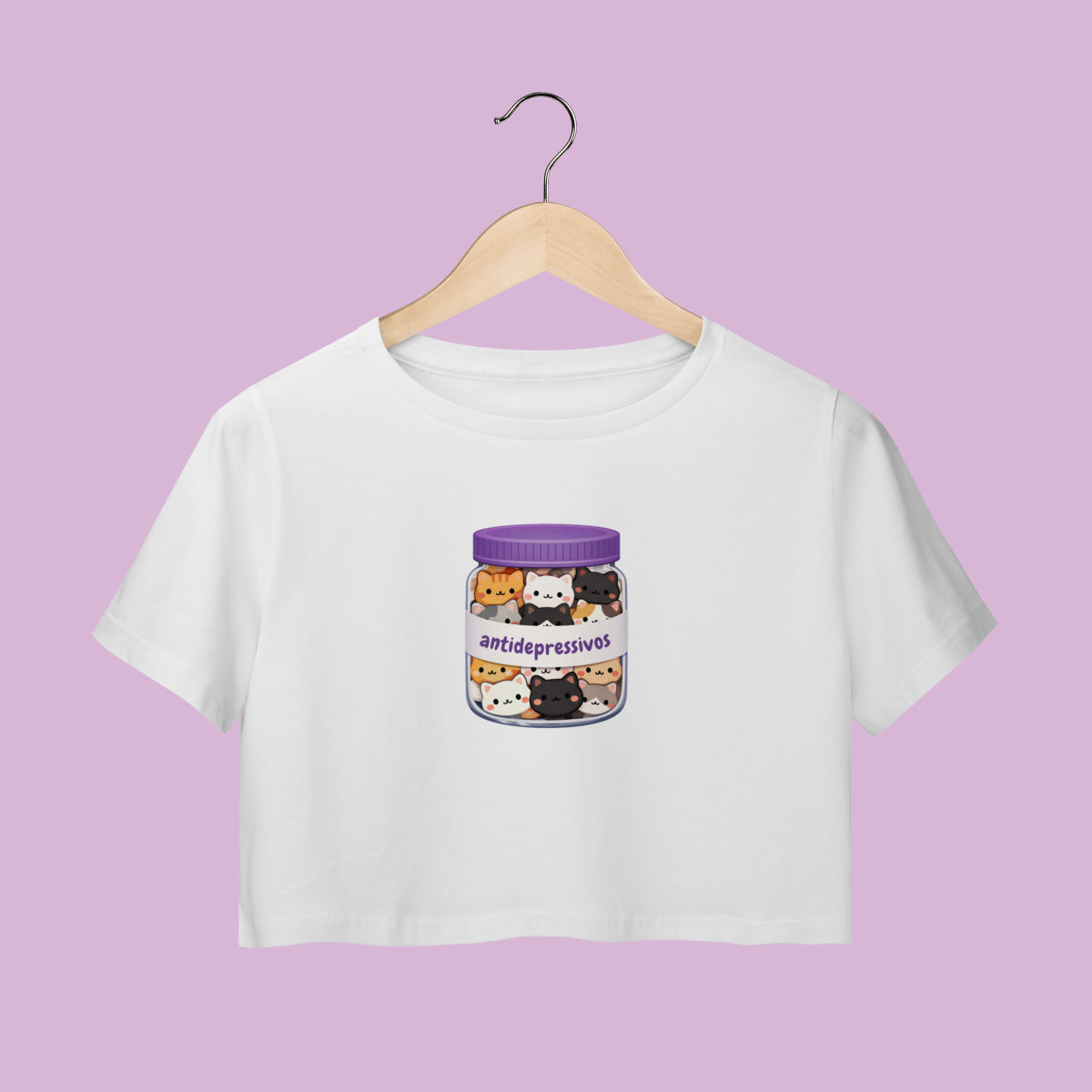 Cropped Antidepressivos Cães - Algodão Premium