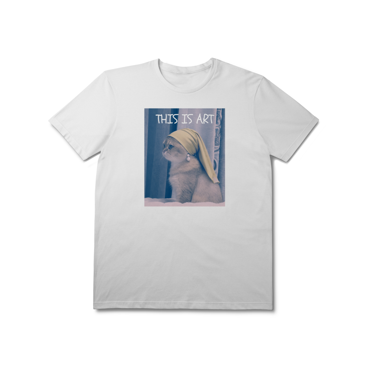 Camiseta THIS IS ART Gatinha - 100% Algodão