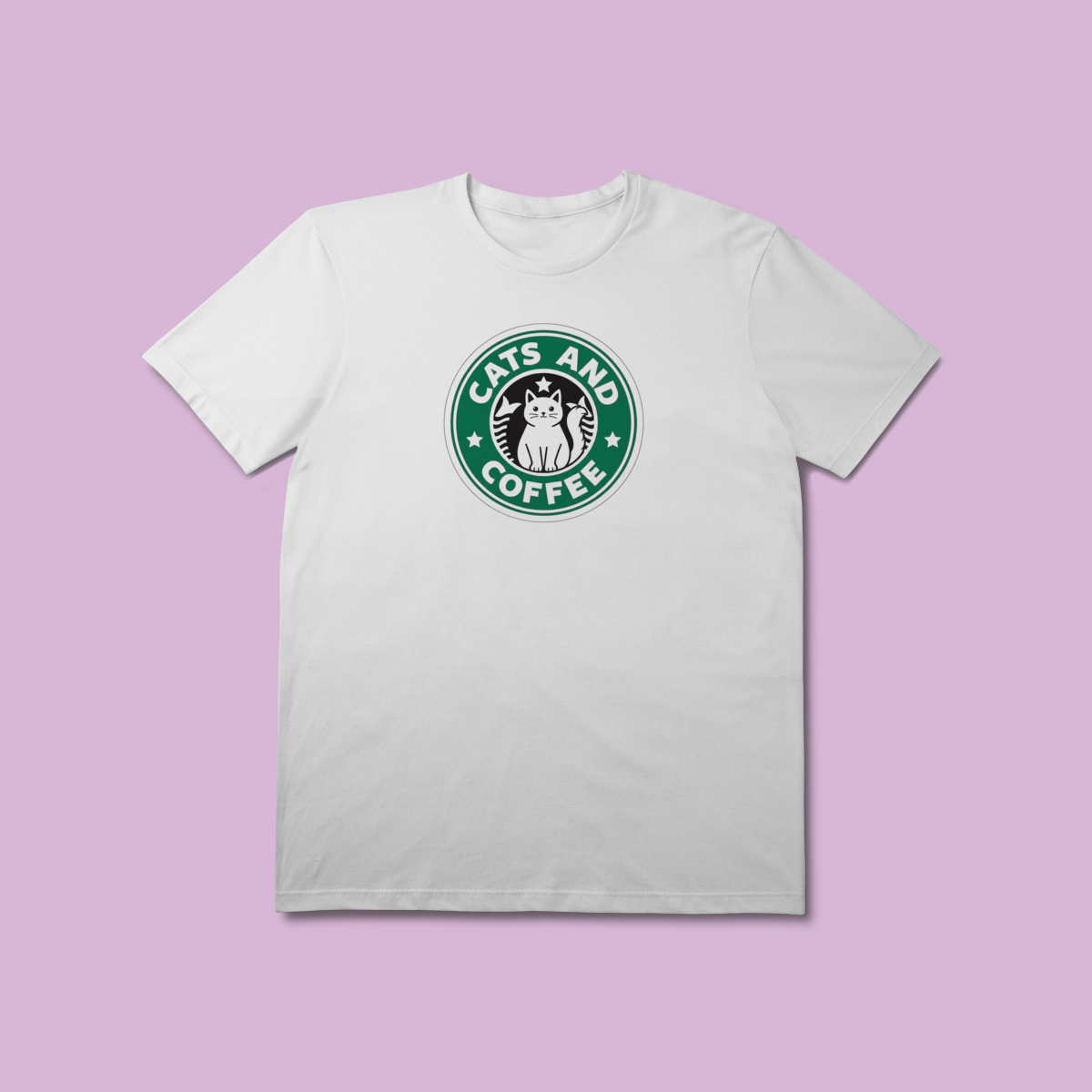 Camiseta Premium Cats & Coffee