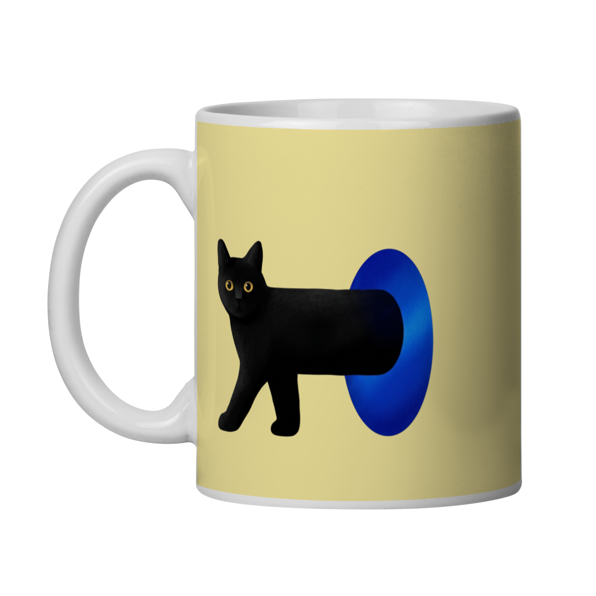 Caneca Porcelana - Gatinho Viajante
