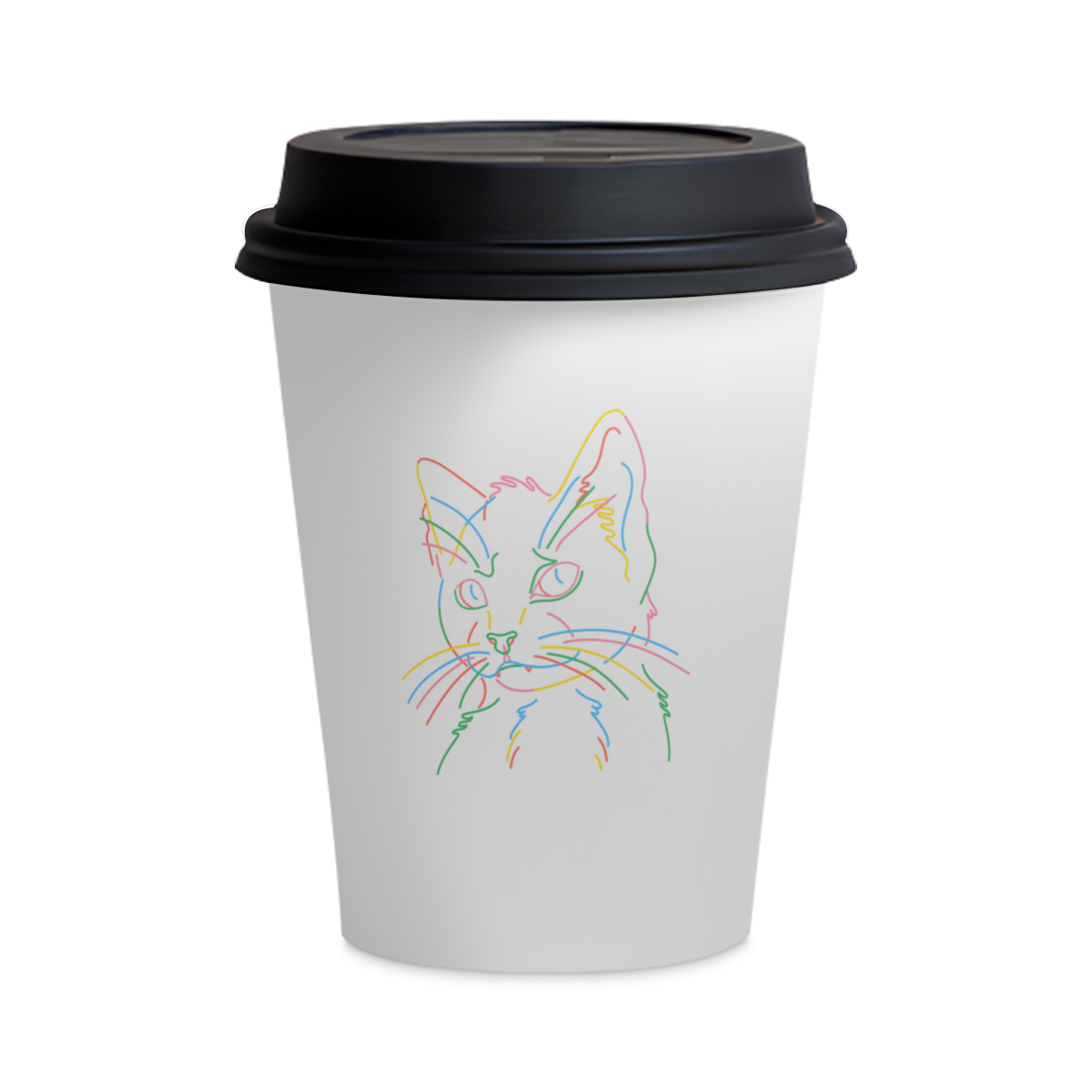 Copo de Cerâmica - Gatinho Neon
