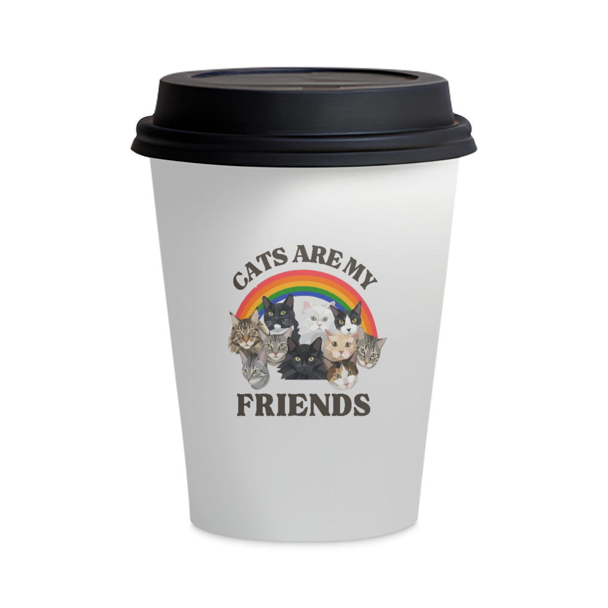 Copo Cerâmica - All cats are my friends