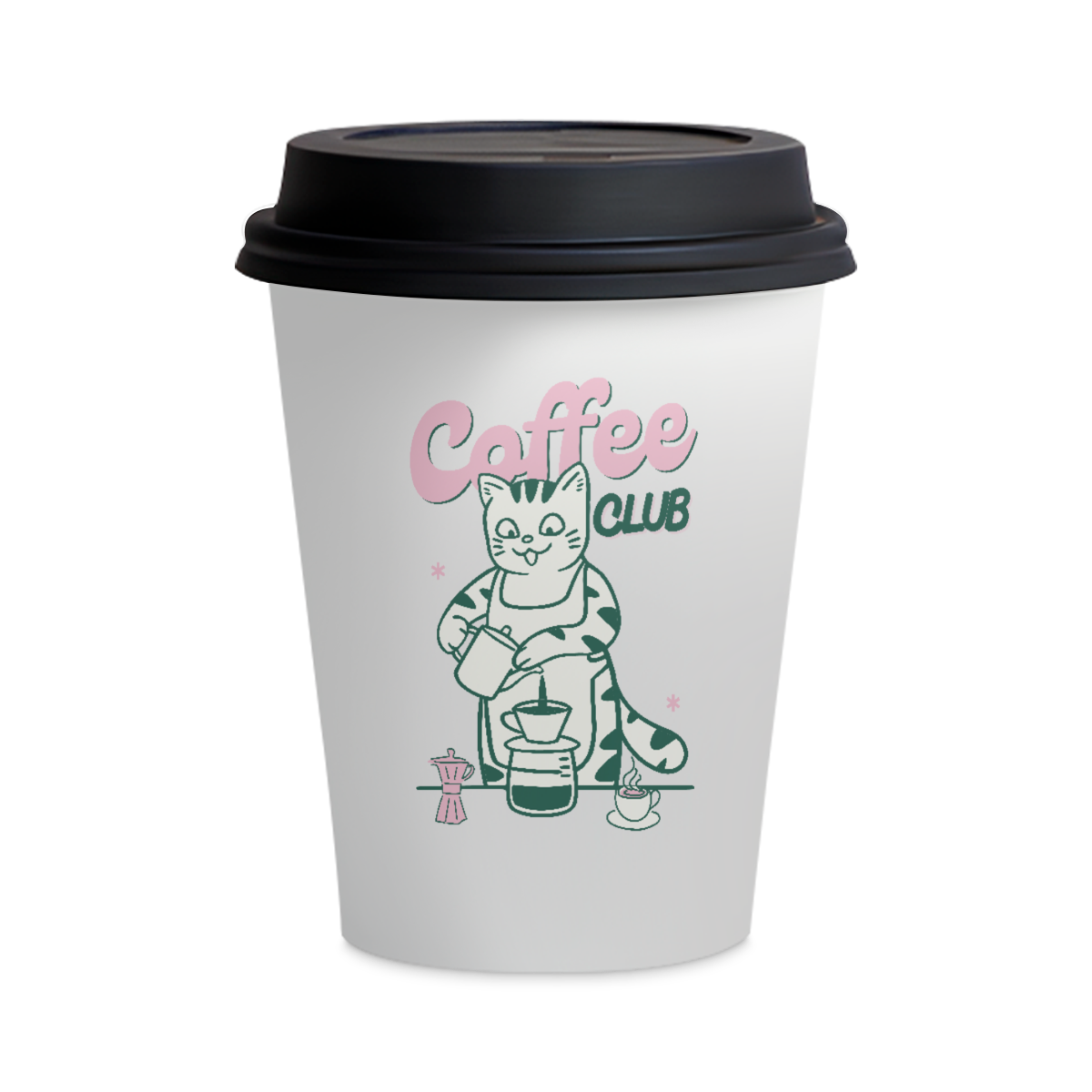 Copo de Cerâmica - Coffee club gatinho