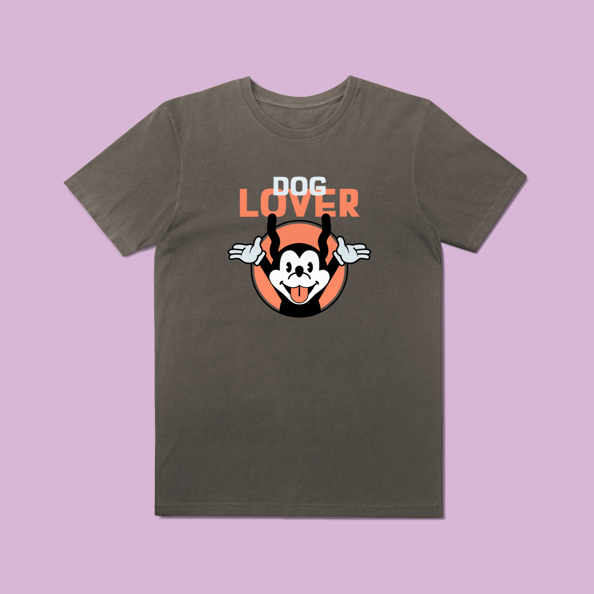 Camiseta Estonada Dog Lover - Algodão Vintage