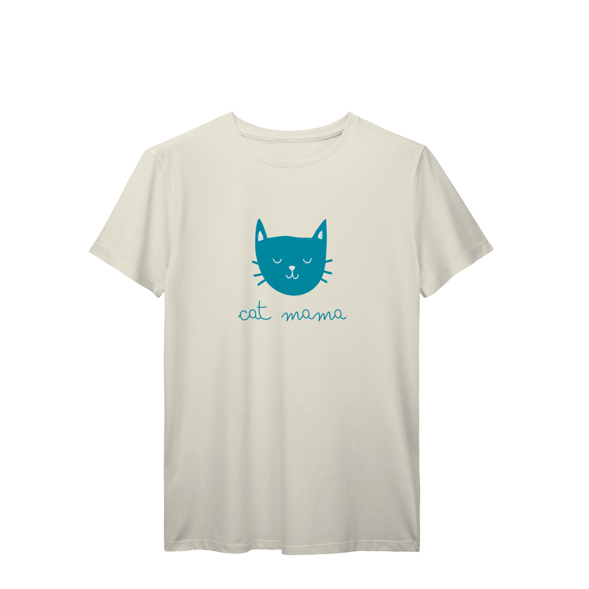 Camiseta 100% Algodão - Blue Cat Mama