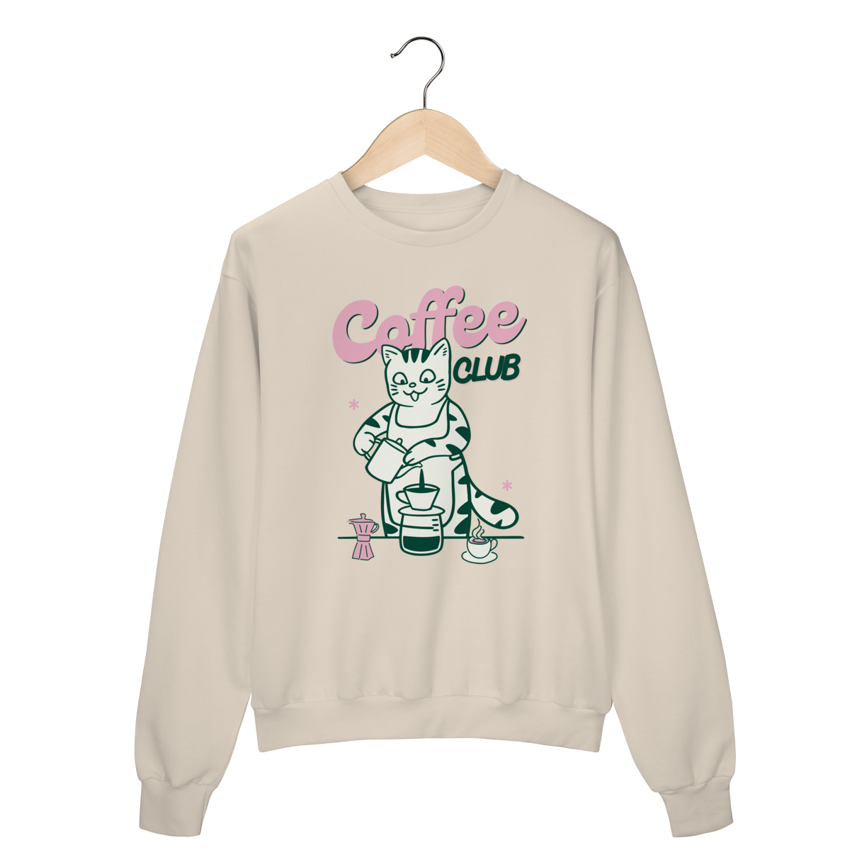Moletom Prime - Coffee club gatinho