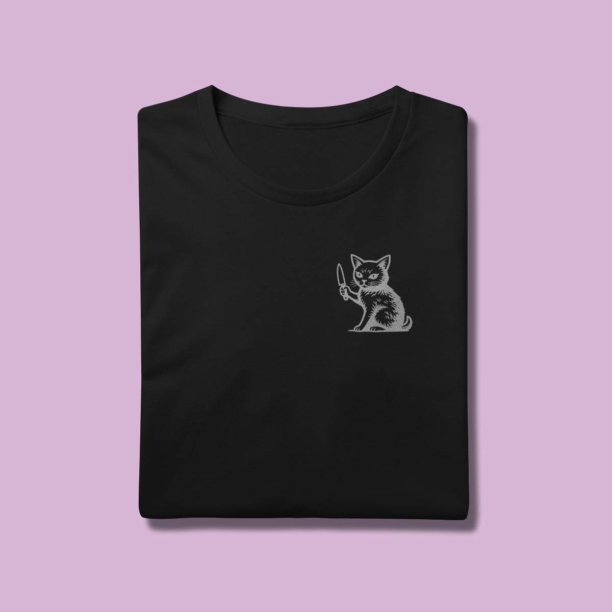 Camiseta Gato Bravo- 100% Algodão