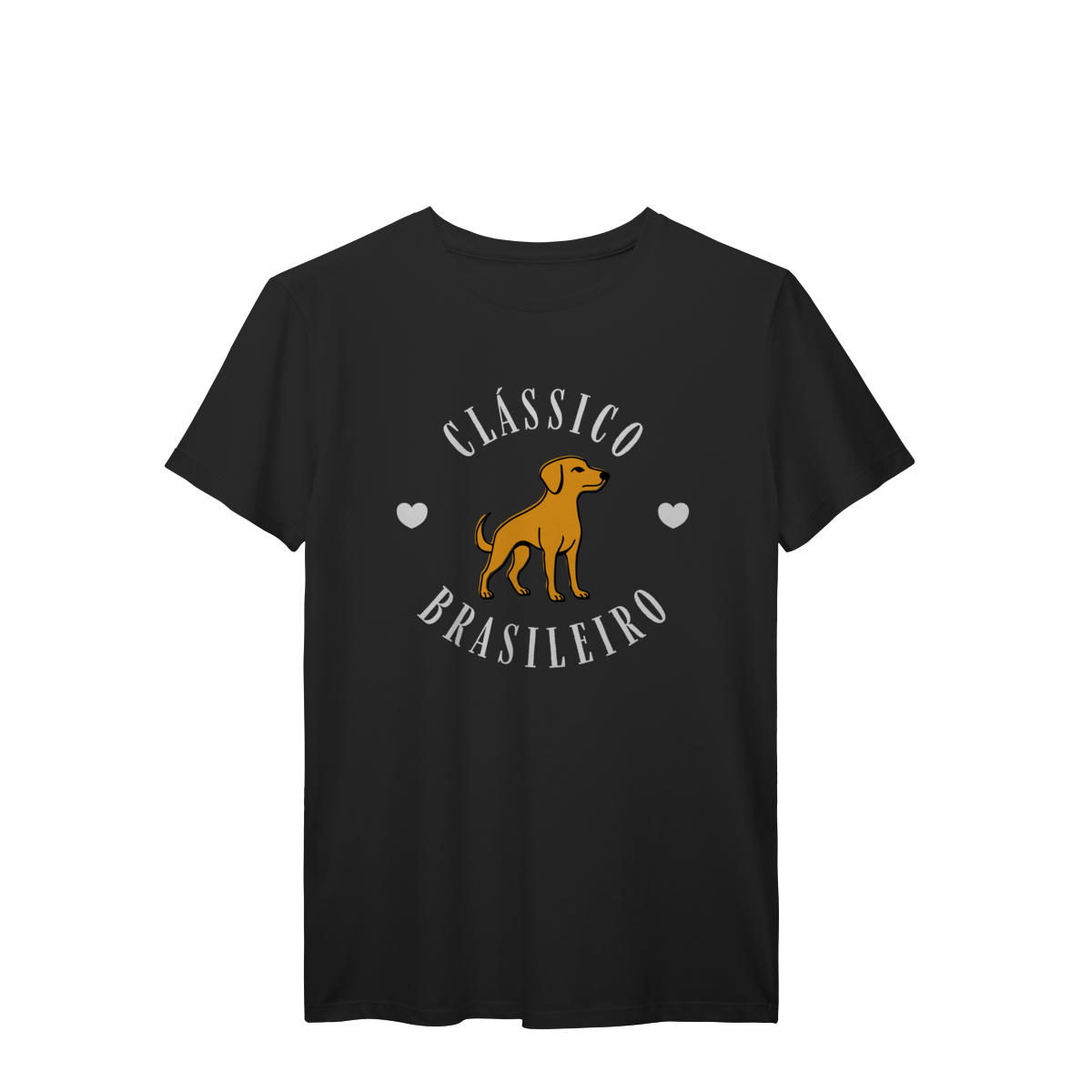 Camiseta 100% Algodão  - Clássico Brasileiro Cachorro Caramelo