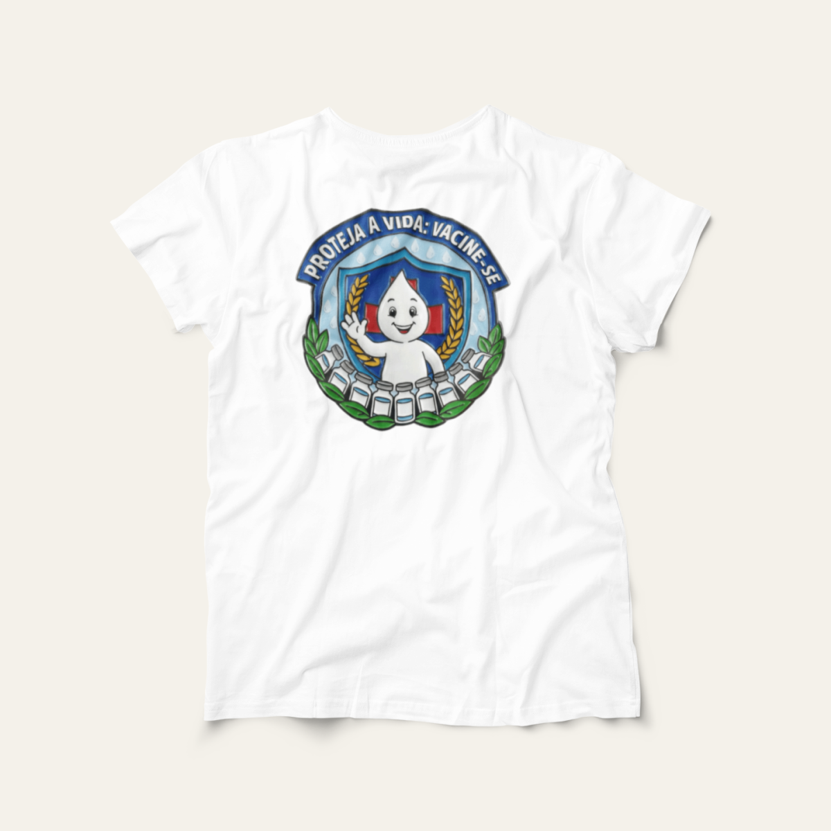 Camiseta Proteja a Vida: Vacine-se - Saúde e Trabalho - VOZ ATIVA | Algodão 100% (Prime-Premium)