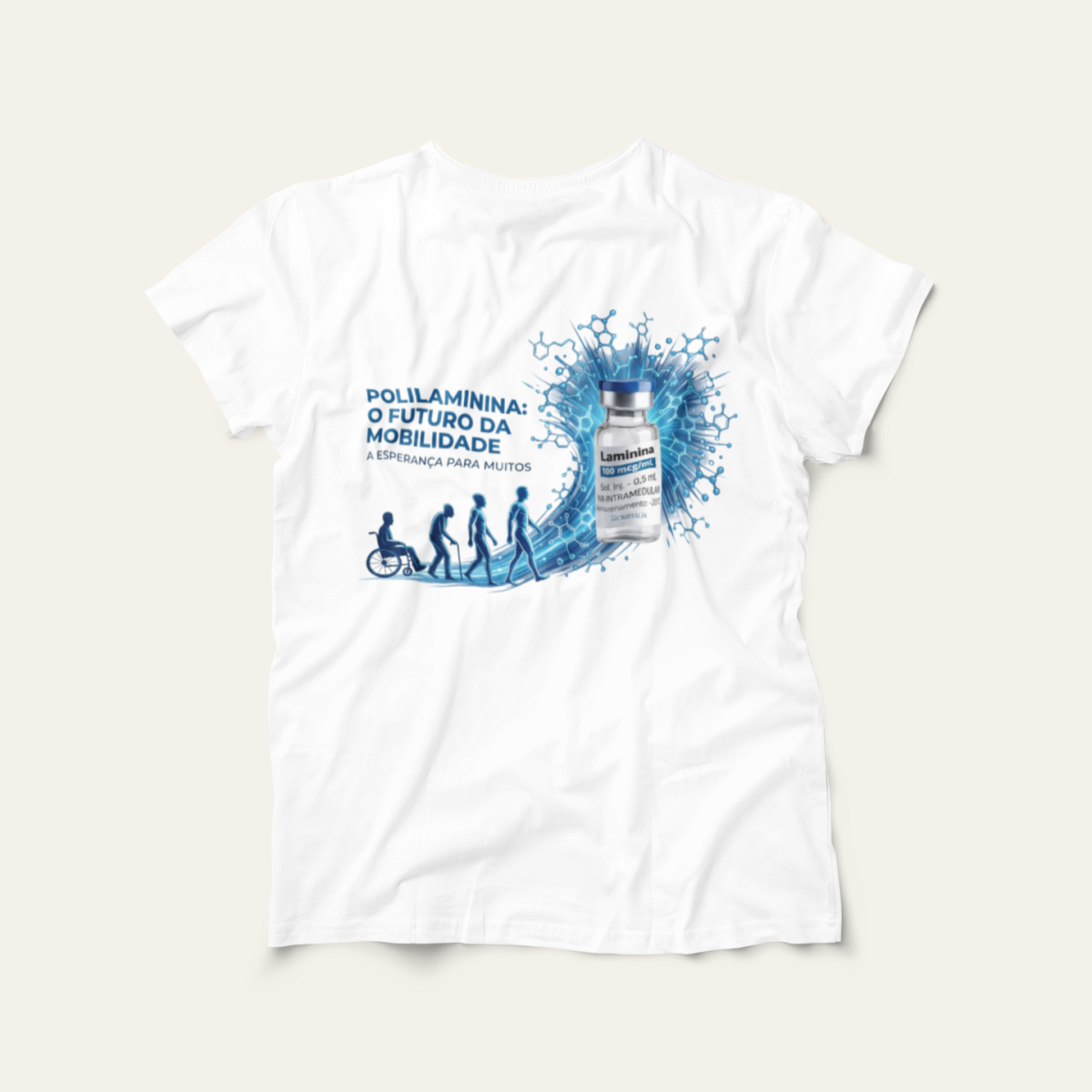 Camiseta Polilaminina Mobilidade: Saúde e Trabalho - VOZ ATIVA | Algodão 100% (Prime-Premium)