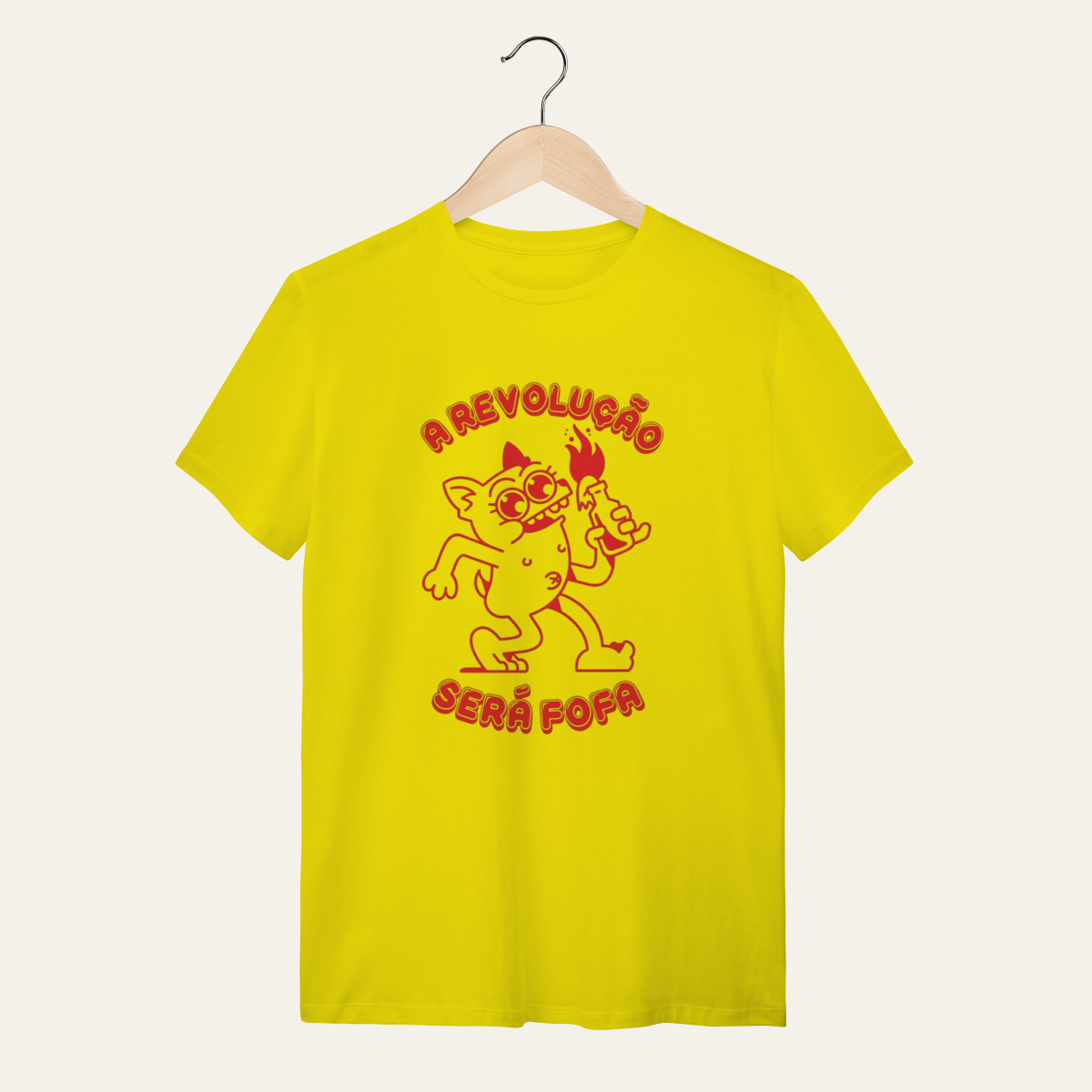 Camiseta Revolução Fofa: Sátira Ativa - VOZ ATIVA | Algodão 100% (Quality)