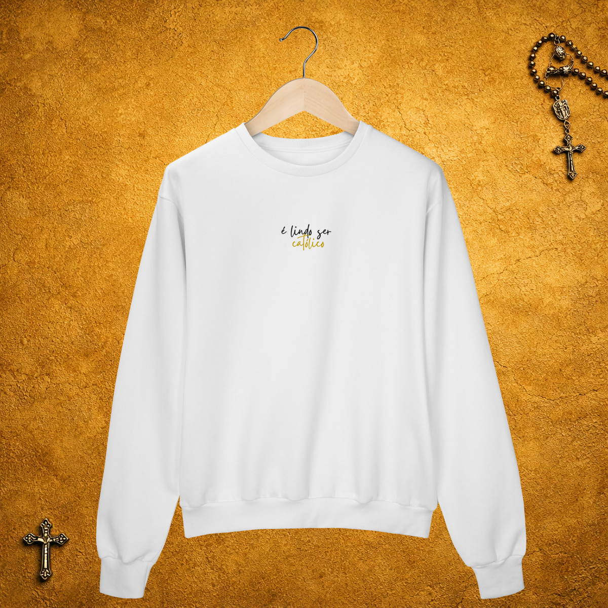 Moletom - É lindo ser católico (cores claras)