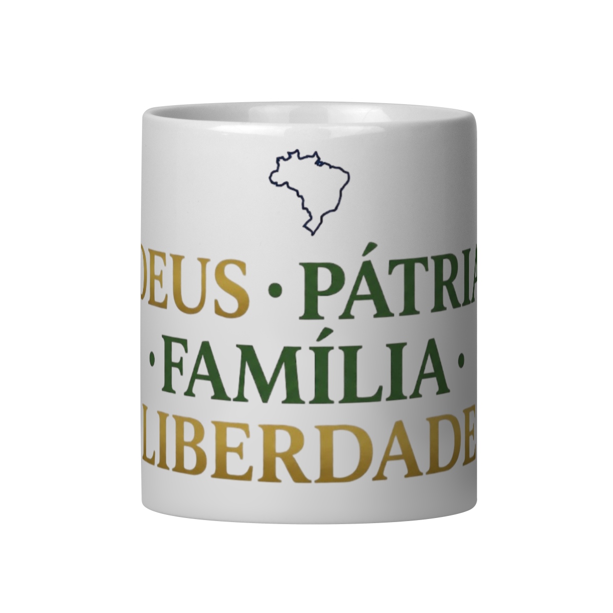 Caneca DEUS•PÁTRIA•FAMÍLIA•LIBERDADE
