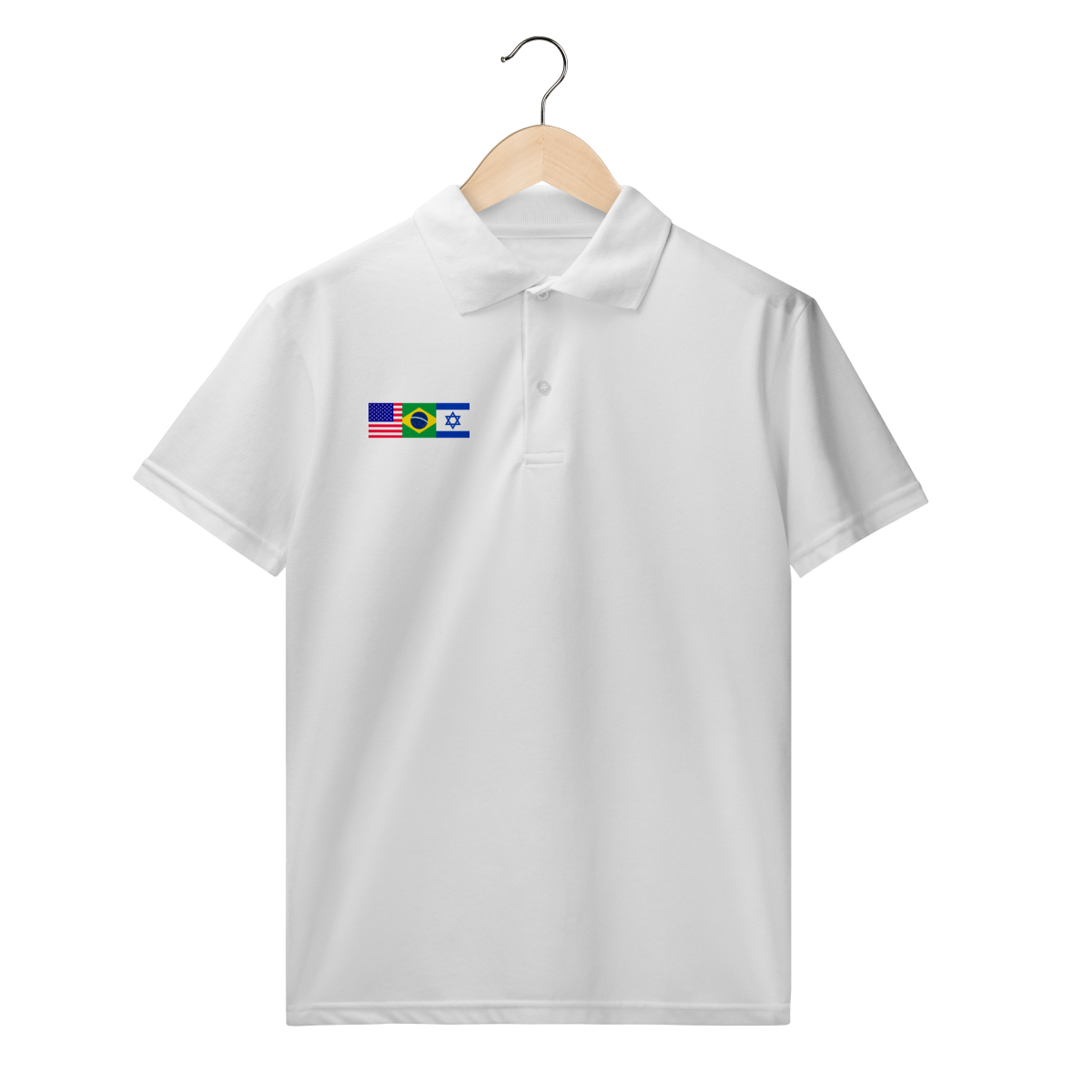 Camisa Polo UNIÃO EUA-BRASIL-ISRAEL
