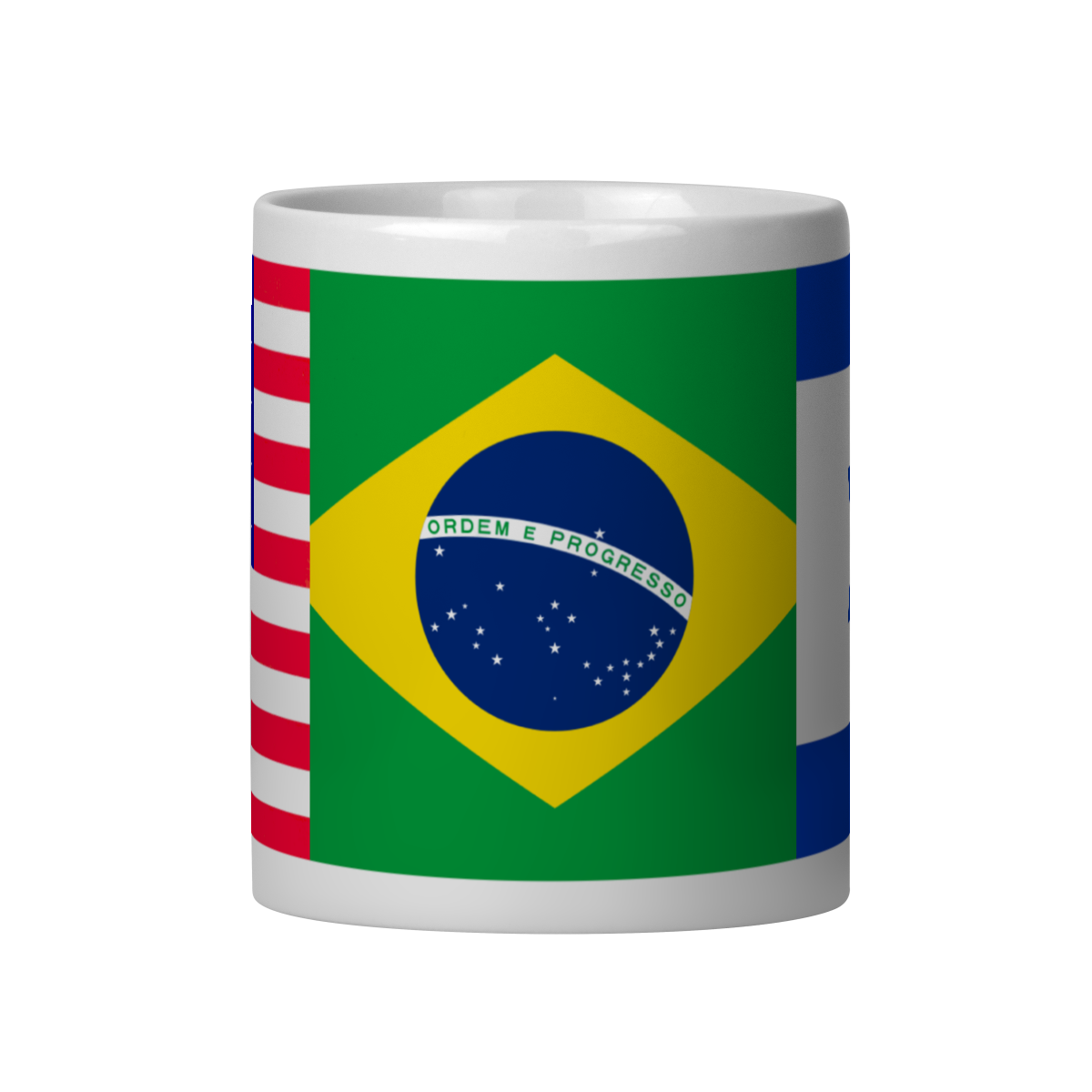 Caneca UNIÃO EUA-BRASIL-ISRAEL