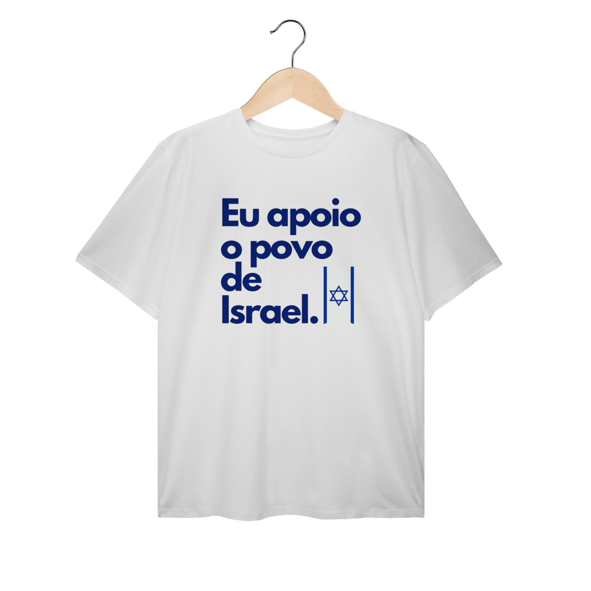 Camiseta Plus Size EU APOIO ISRAEL