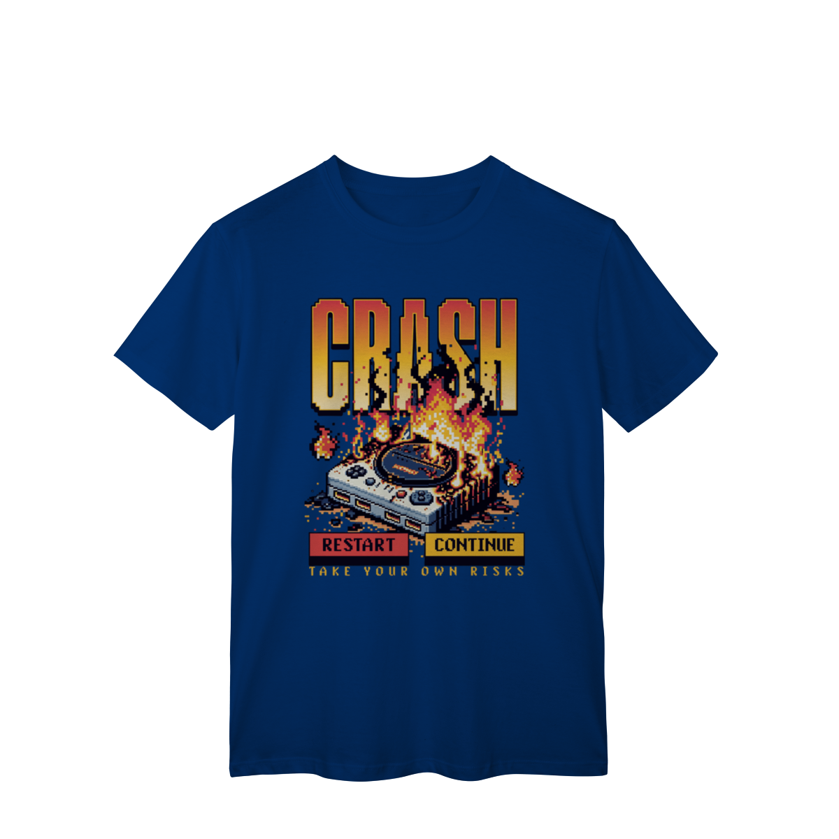 Camiseta- Crash Pixel Game