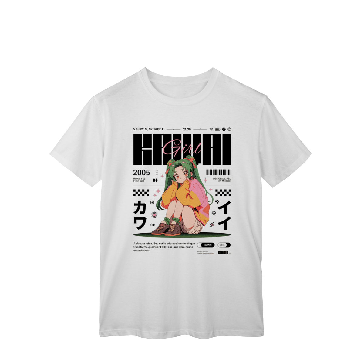 Camiseta- kawaii girl anime