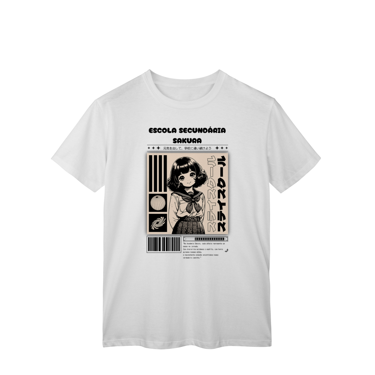 Camiseta- ESCOLA SECUNDÁRIA SAKURA
