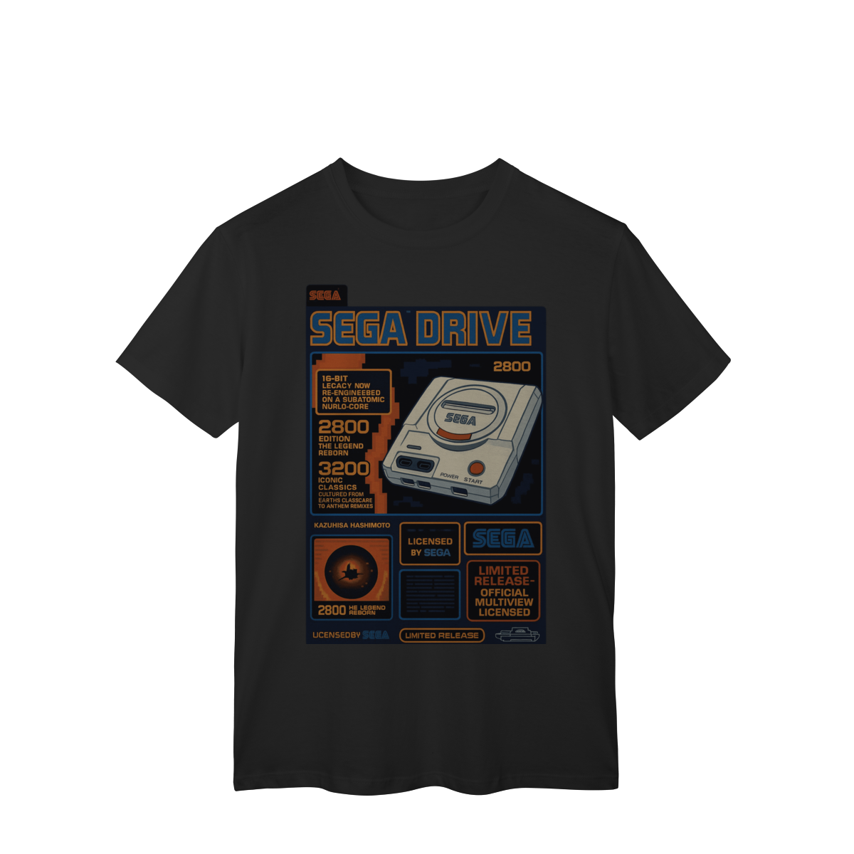 Camiseta- Sega Drive Retro 