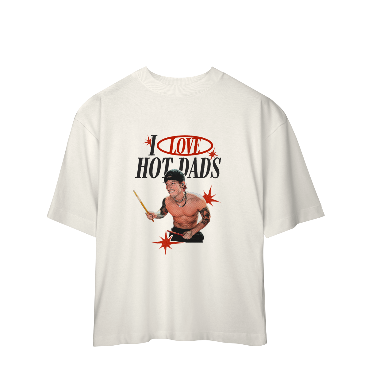 Camisa Oversized | I Love Hot Dads Josh Dun - Twenty One Pilots