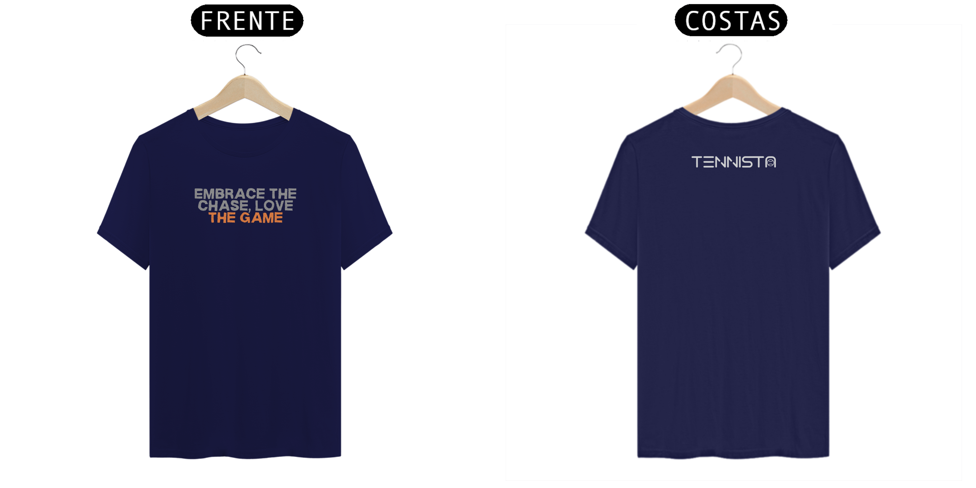 CAMISETA TENNISTA 'EMBACE THE CHASE, LOVE THE GAME'