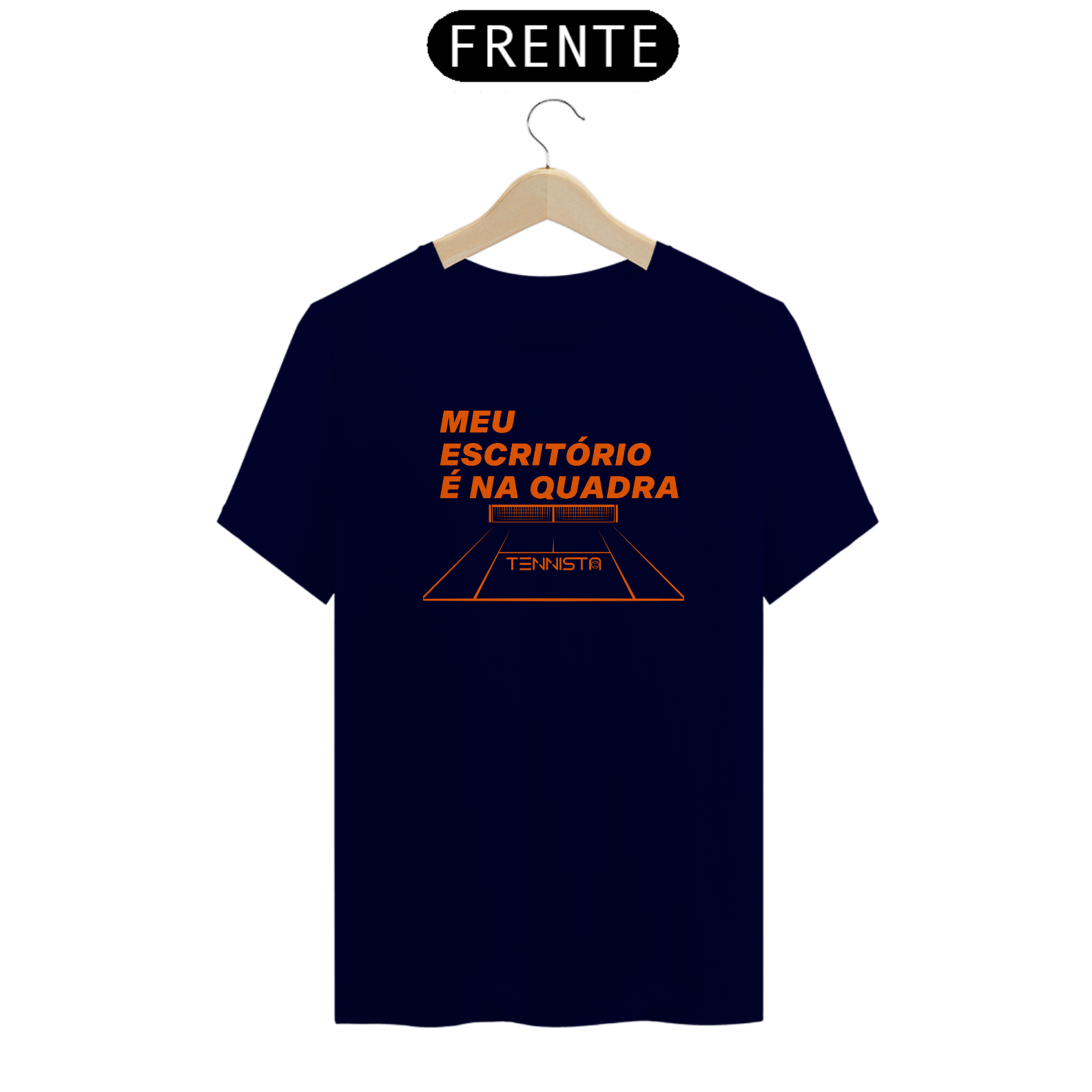 CAMISETA TENNISTA MEU ESCRITÓRIO É NA QUADRA