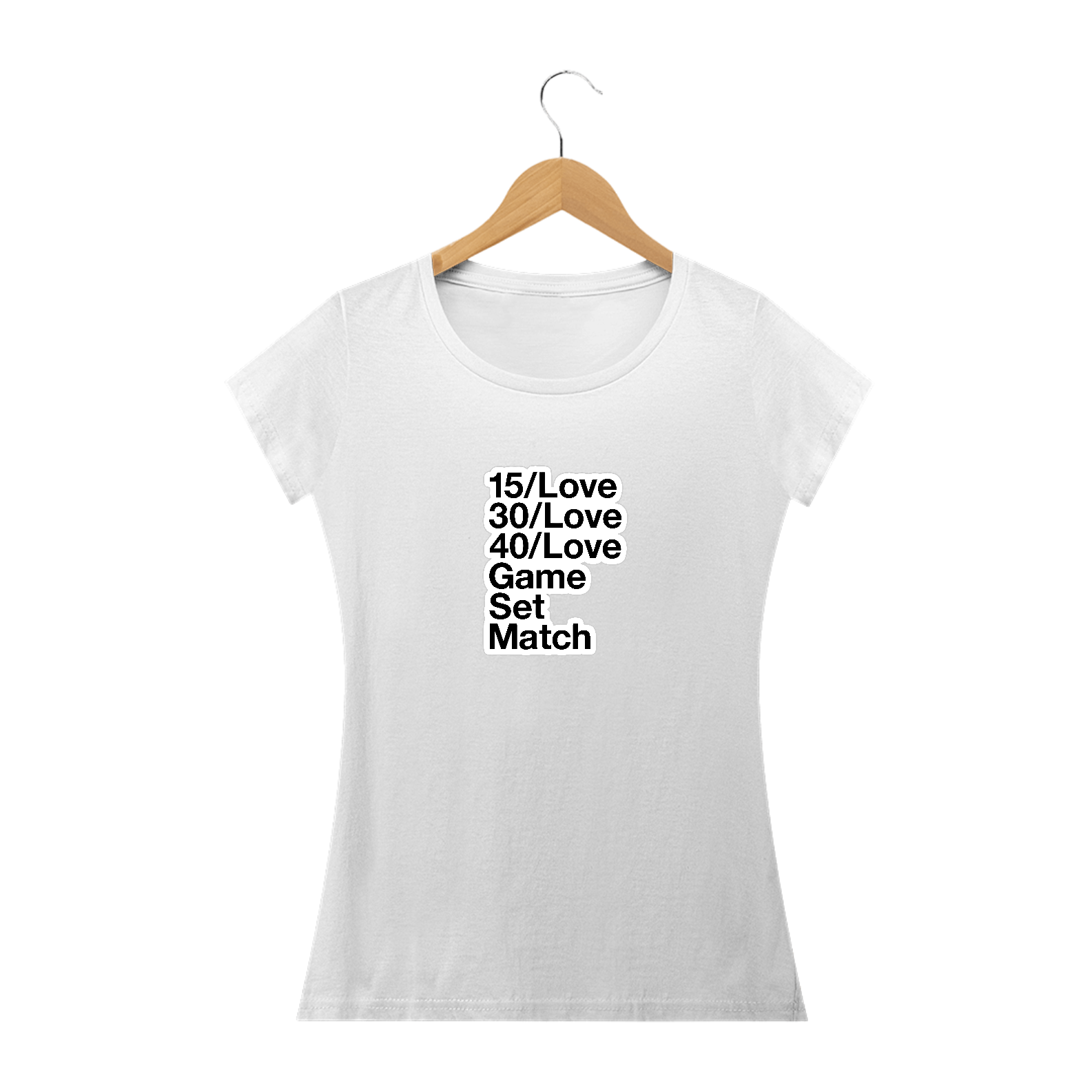 CAMISETA BABY LOOK GAME SET MATCH