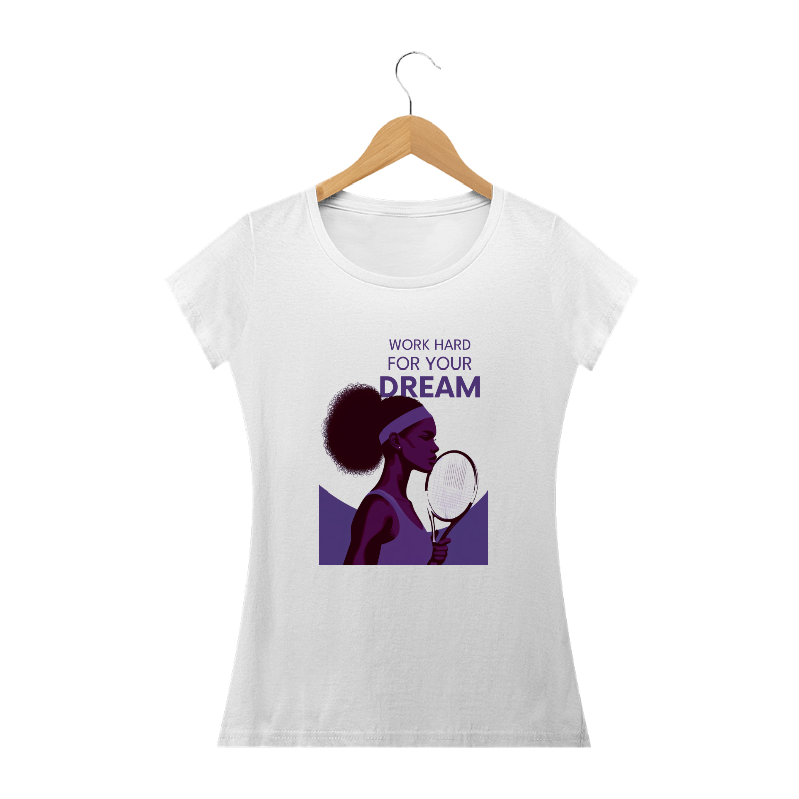 CAMISETA BABY LONG 'WORK HARD,FOR YOUR, DREAM'