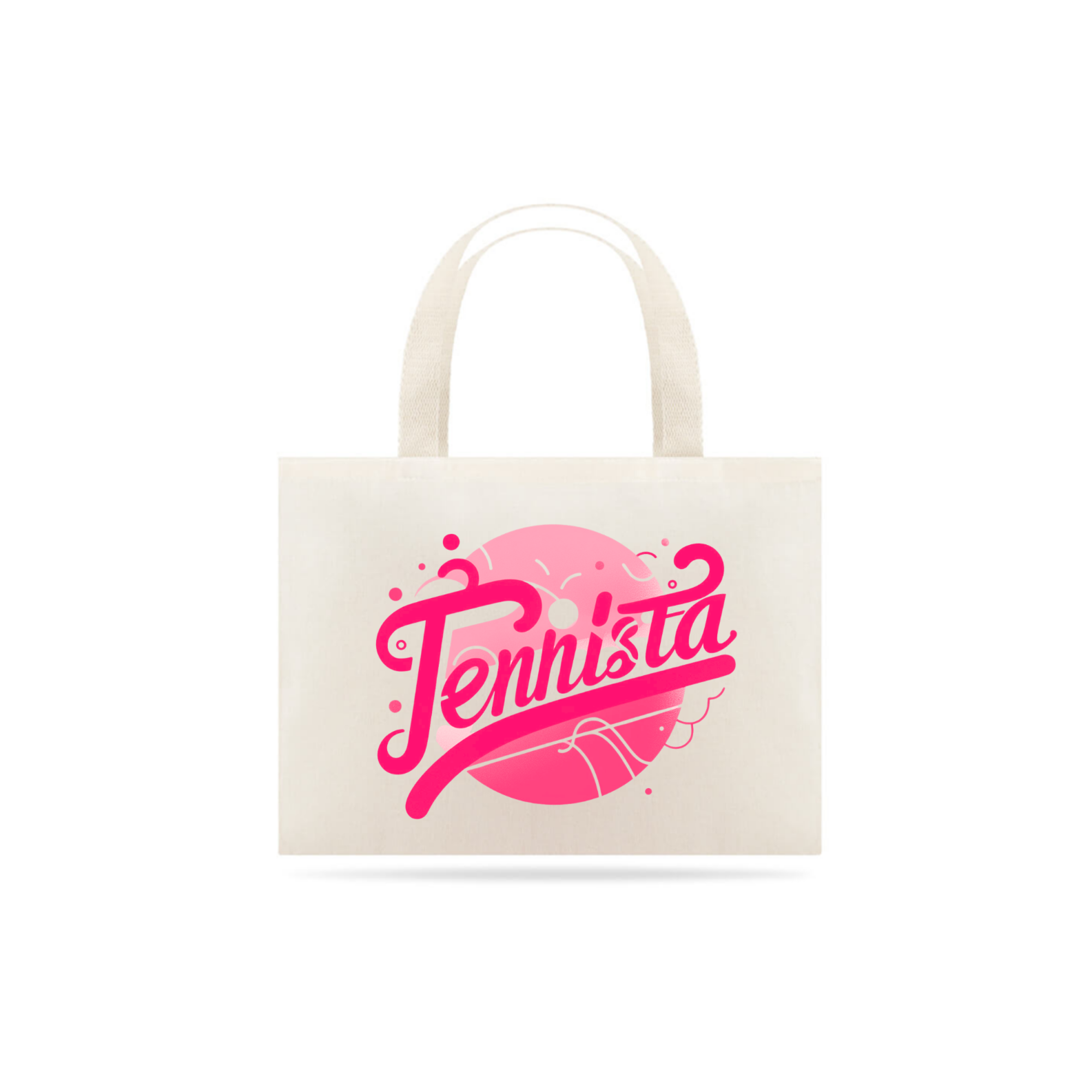 SACOLA ECOBAG 'TENNISTA BARBIE'