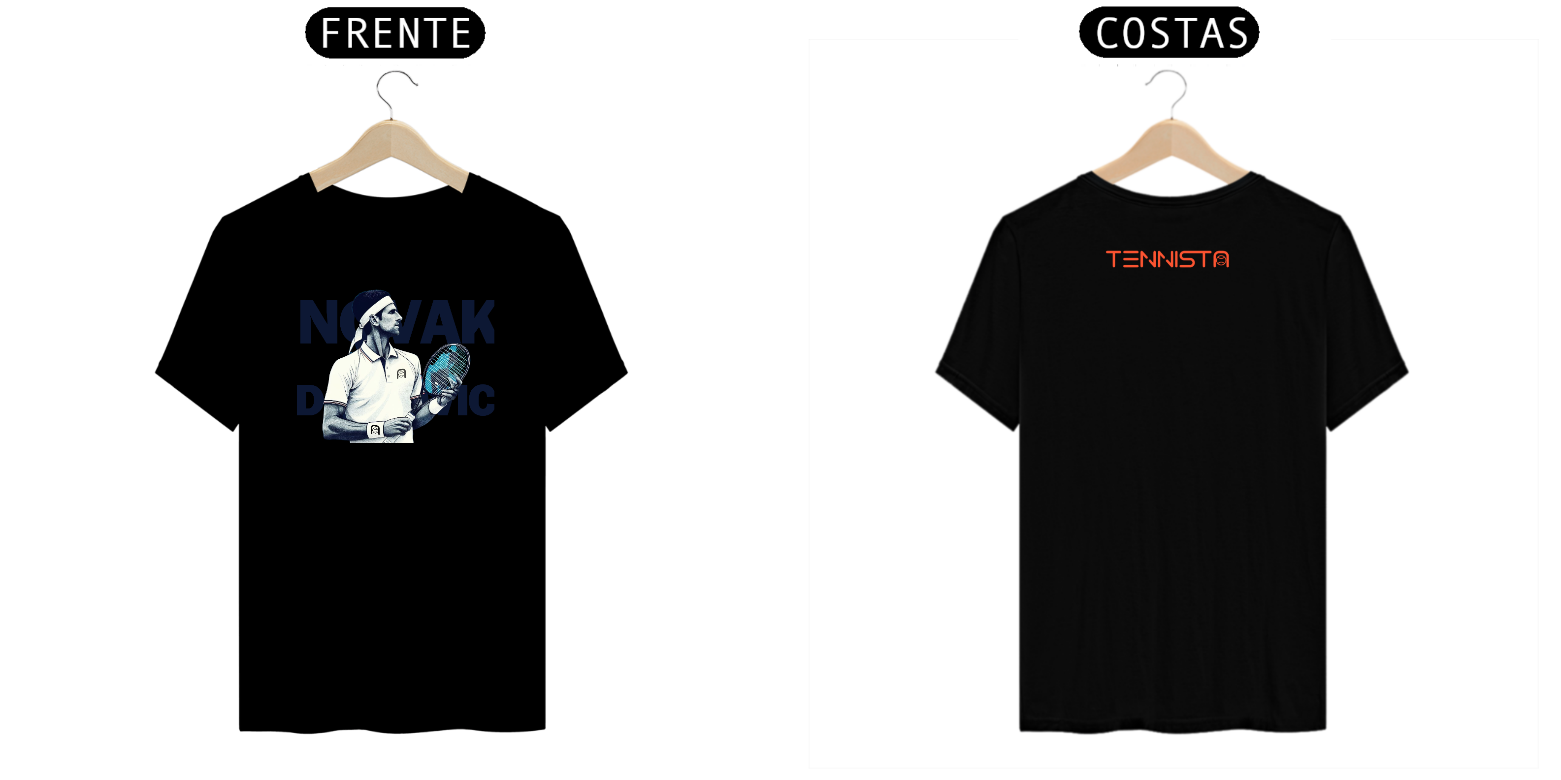 CAMISETA TENNISTA NOVAK BW