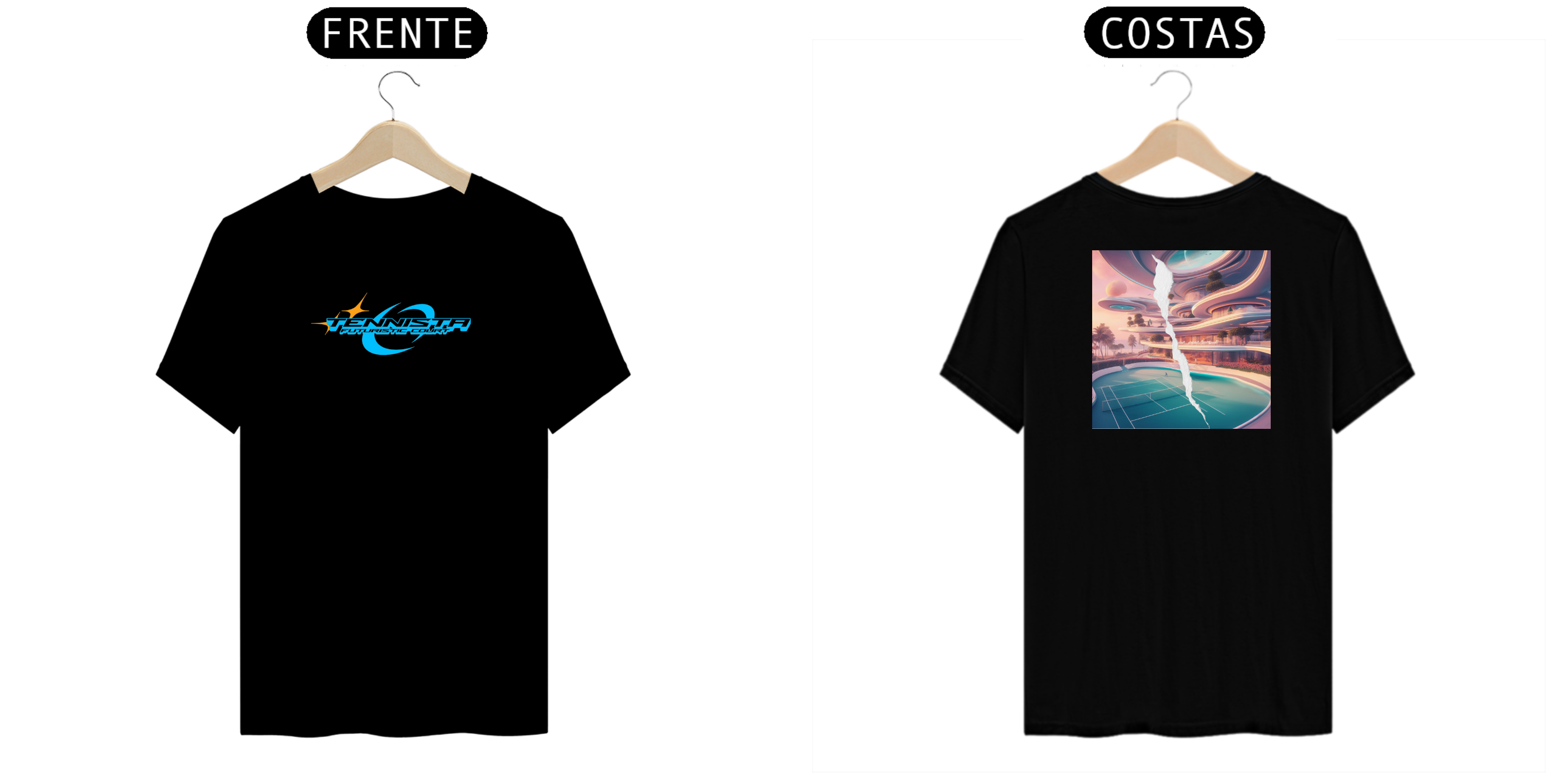 CAMISETA TENNISTA 'FUTURISTIC COURT'