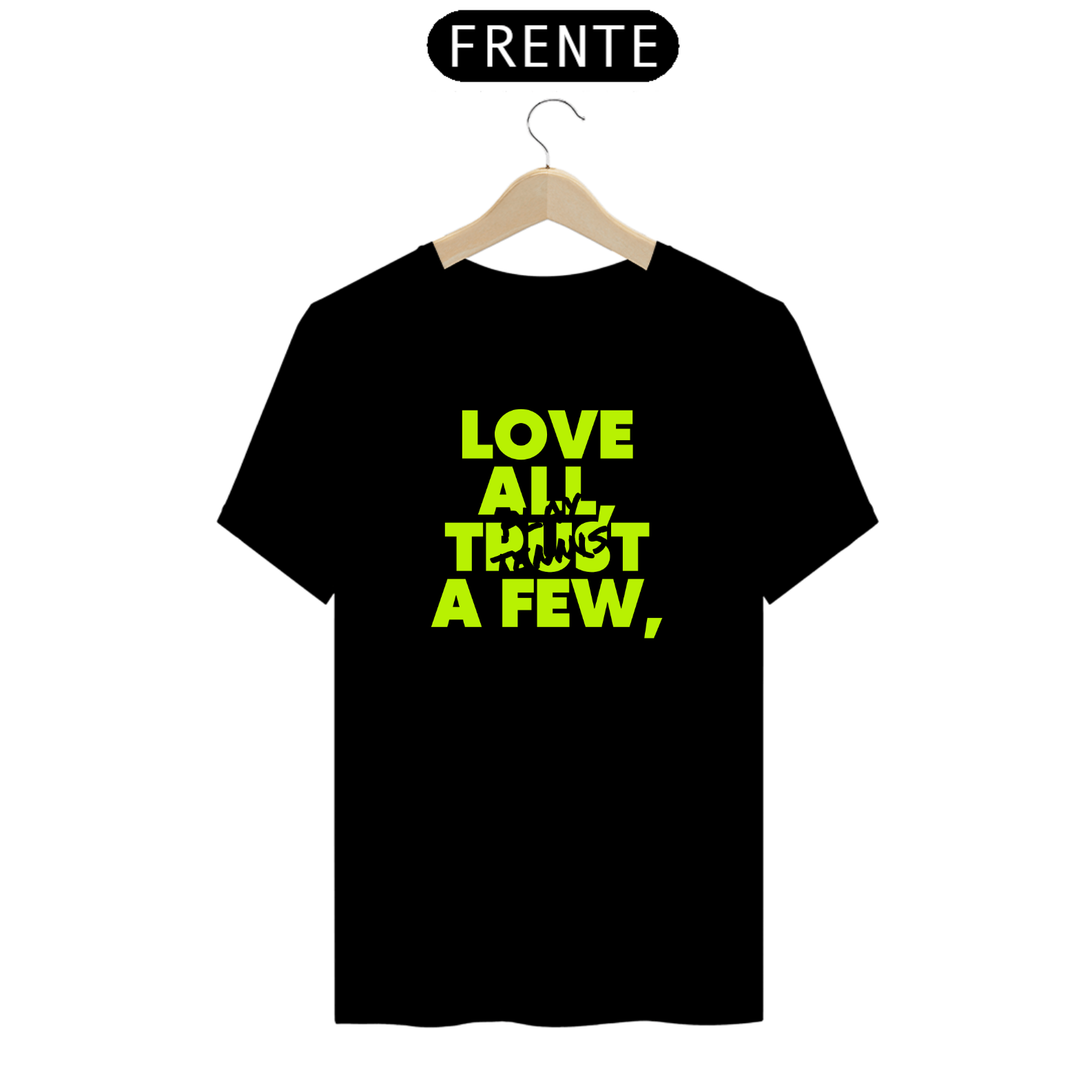 CAMISETA TENNISTA 'LOVE ALL TRUST A FEW,PLAY TENNIS'