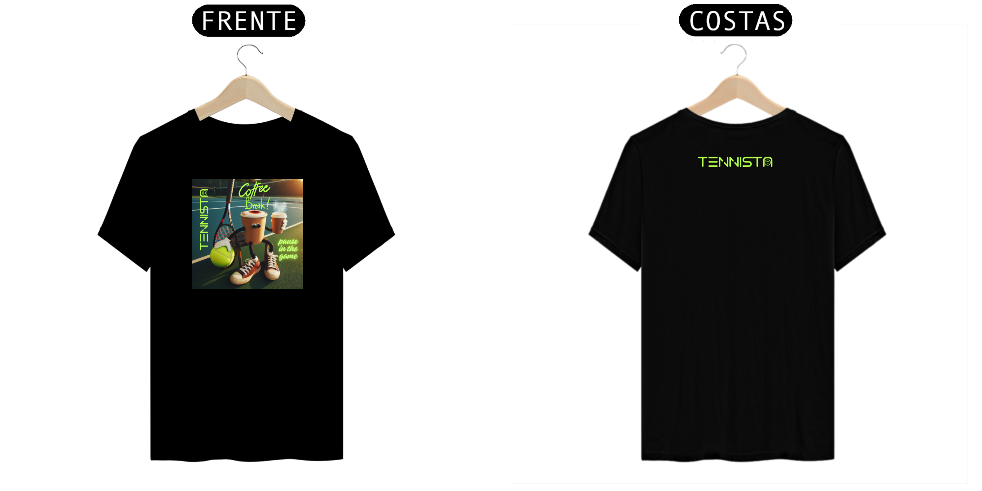 CAMISETA TENNISTA 'COFFE BREAK' PAUSE IN THE GAME