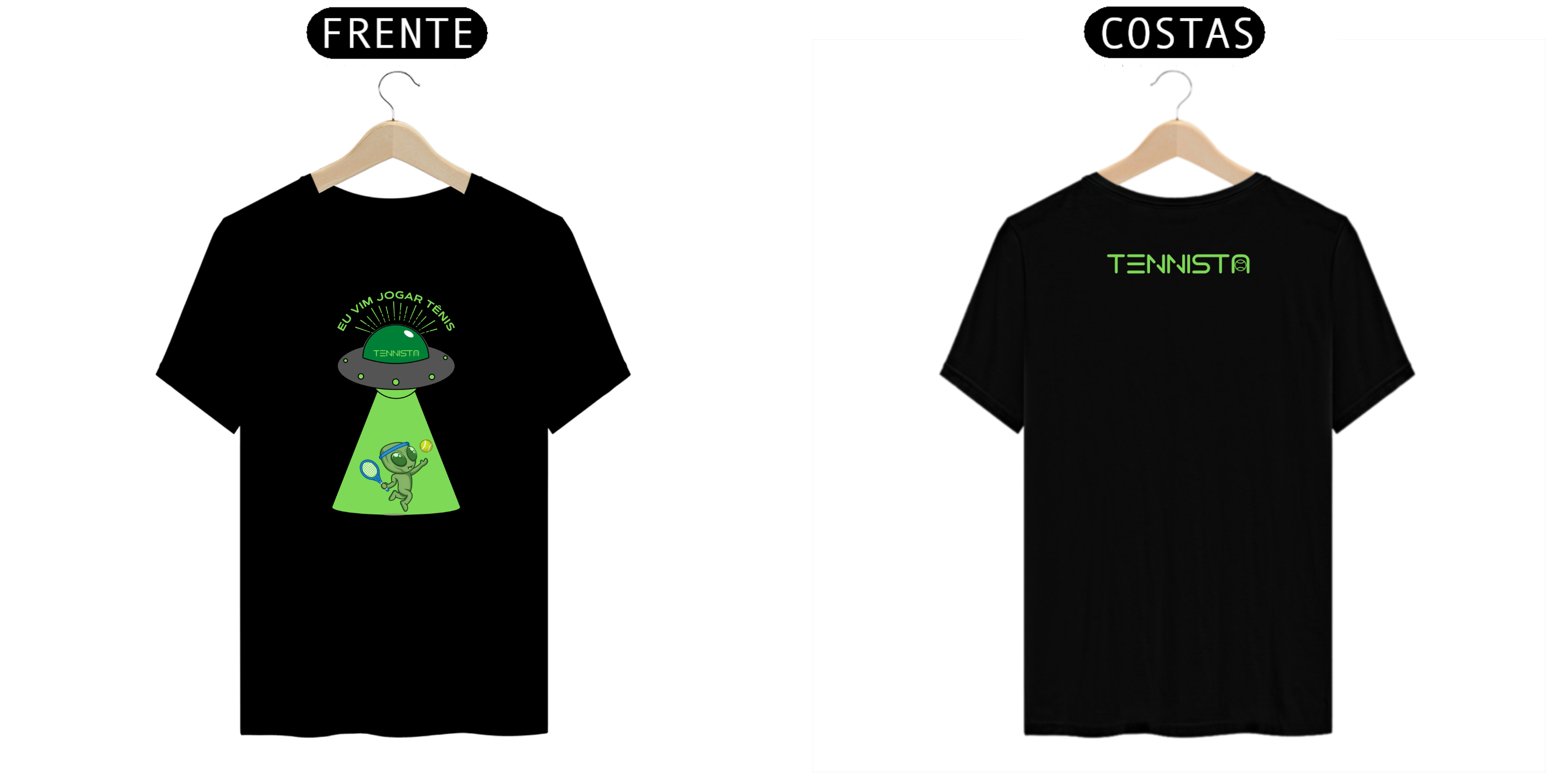 CAMISETA TENNISTA 'EU VIM JOGAR TÊNIS'