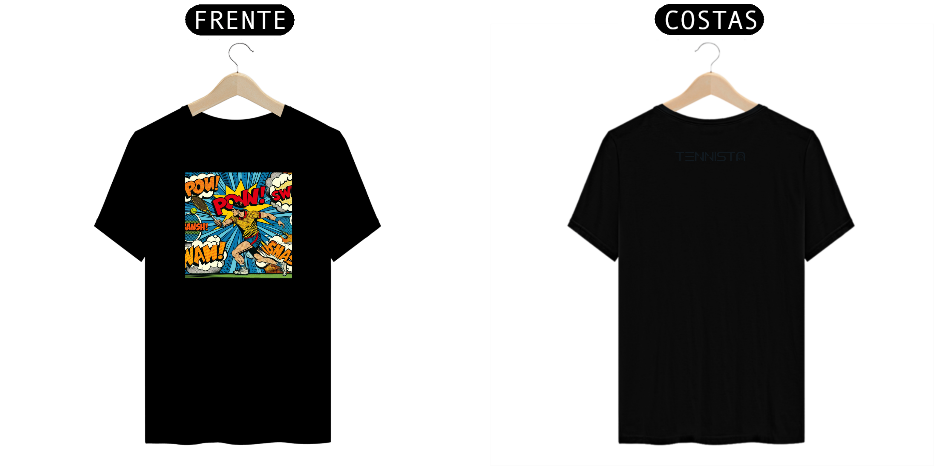 CAMISETA TENNISTA POP ART SMASH