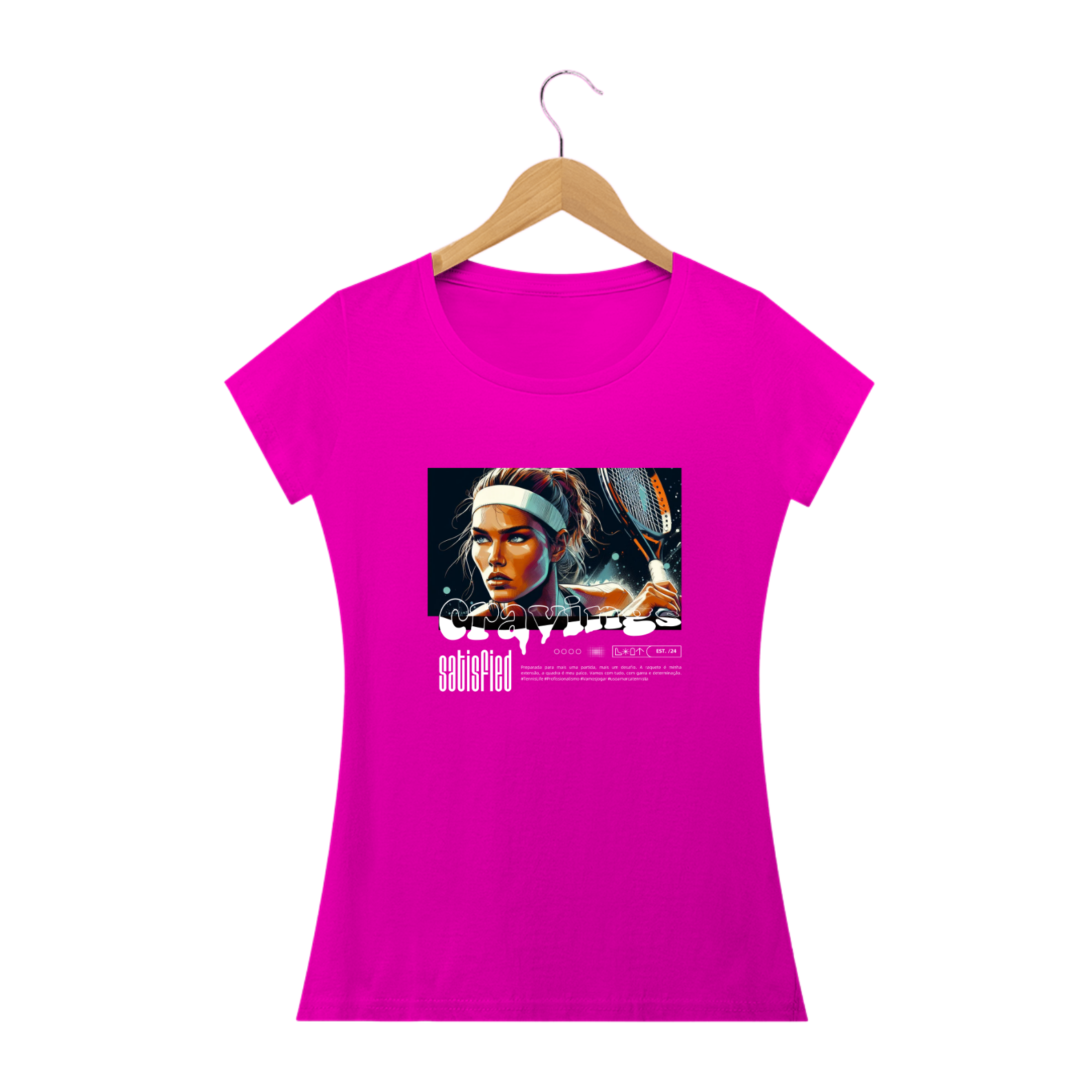 CAMISETA BABY LONG TENNISTA 'CRAVINGS'