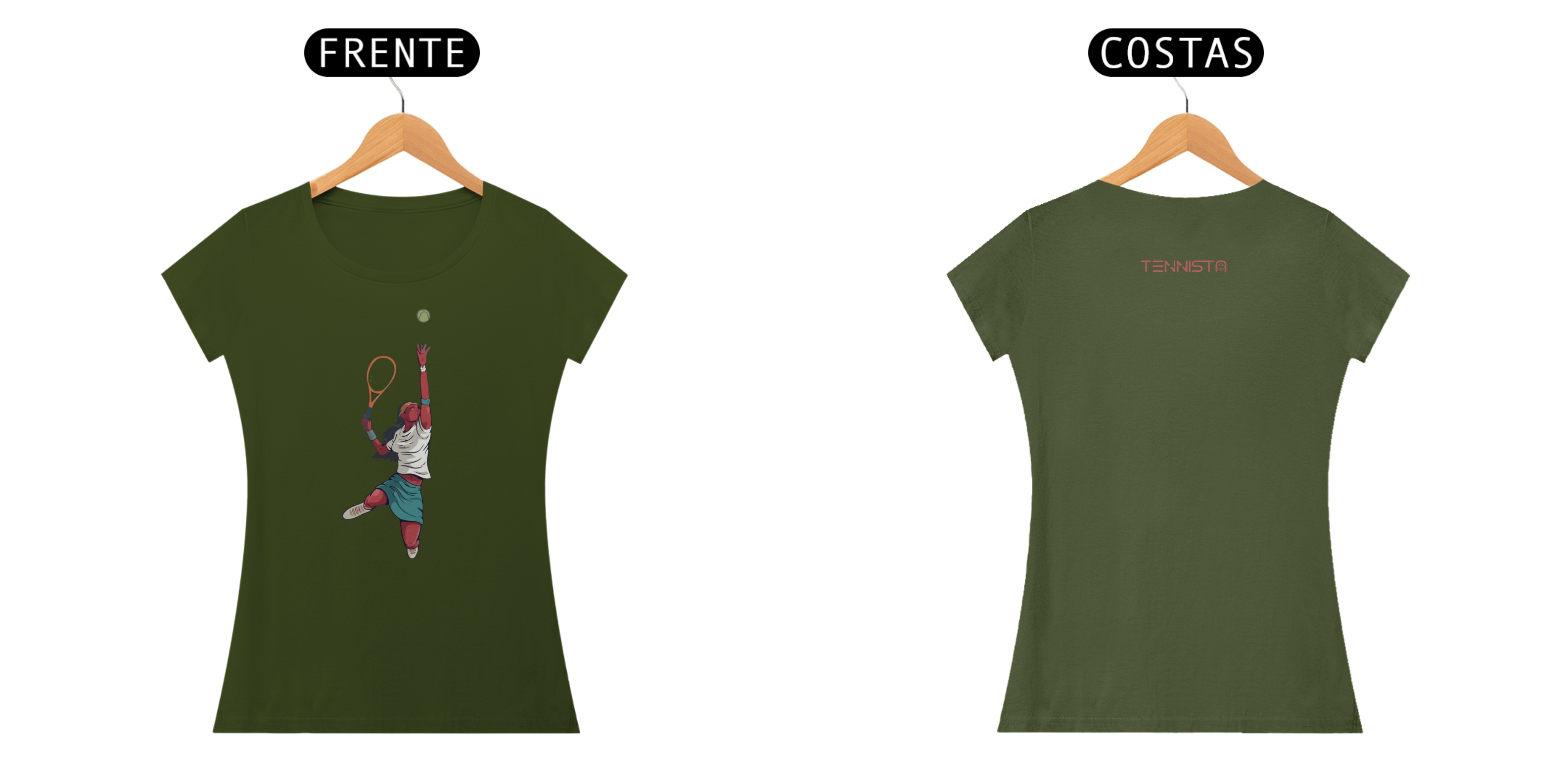 CAMISETA BABY LONG TENNISTA SAQUE PERFEITO