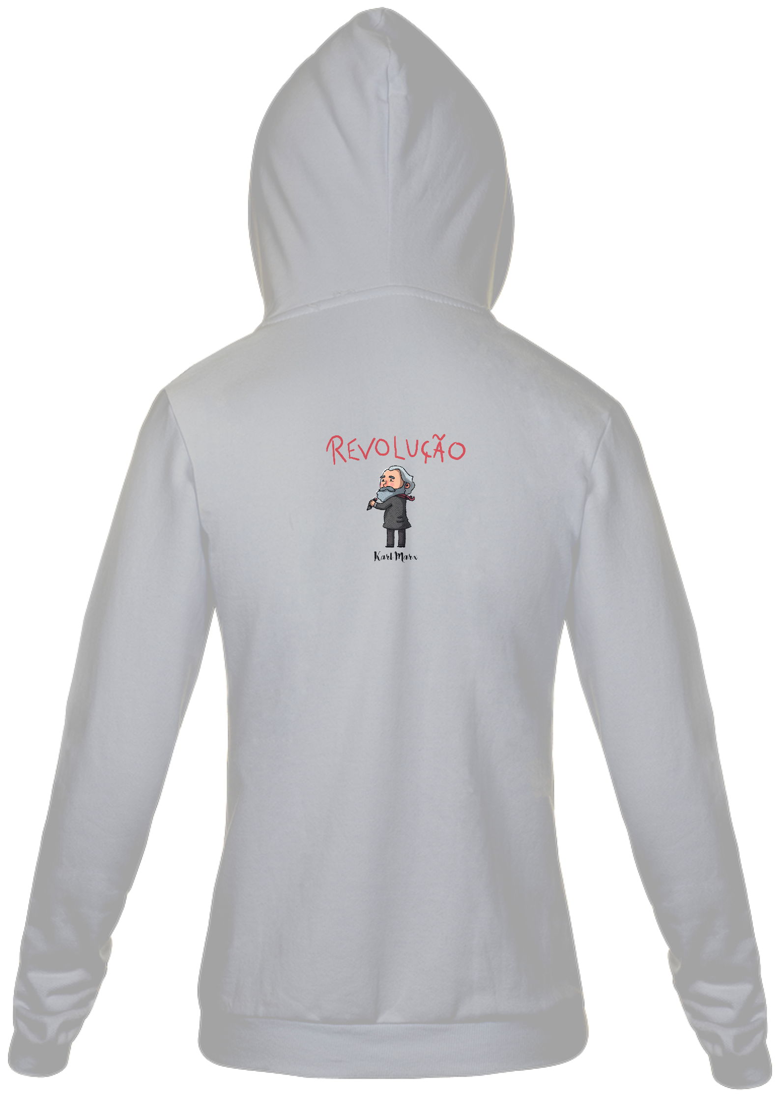 Marx Revolução Moletom com ziper
