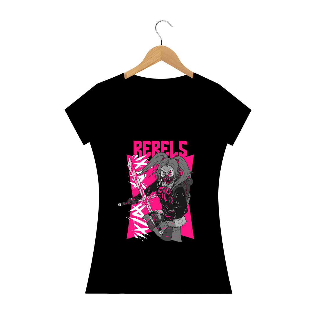 Nome do produto  Camiseta Rebels Rosa Feminina